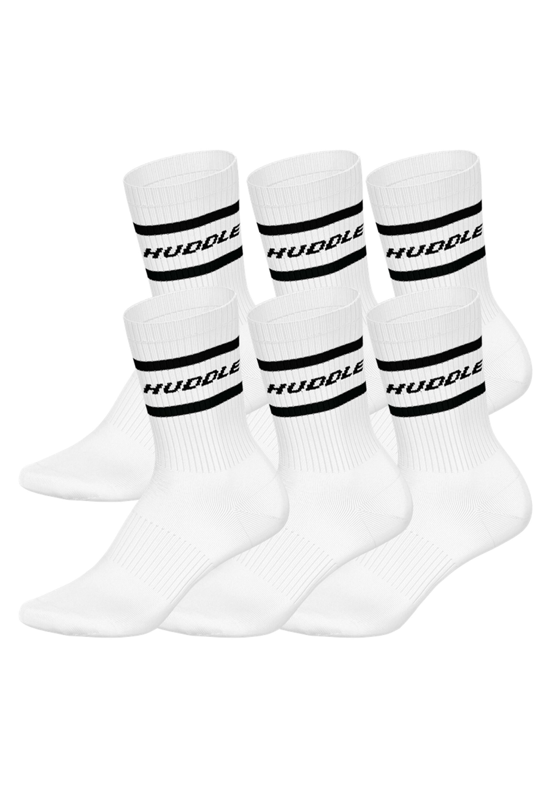 HUDDLE Kurzsocken »Socken HUDDLE 6pk Crew Socks Stripe 6er Pack« 6 Paar tlg.