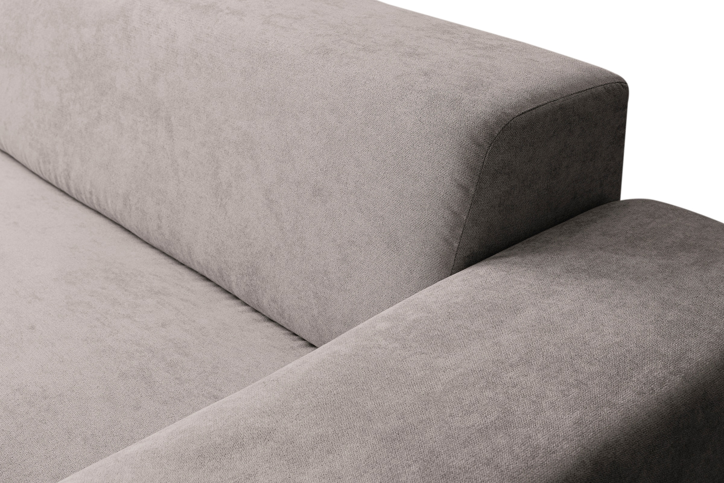WERK2 Ecksofa »Zeus-L modern & zeitlos, Breite 253 cm, bequemes Sofa« moderne Optik mit abgerundeten Kanten