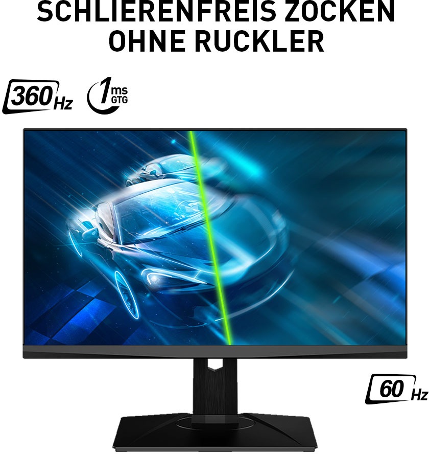 MSI Gaming-Monitor »Oculux NXG253R E-Sports«, 62,2 cm/24,5 Zoll, 1920 x 1080 px, Full HD, 1 ms Reaktionszeit, 360 Hz, NVIDIA G-Sync, 3 Jahre Herstellergarantie