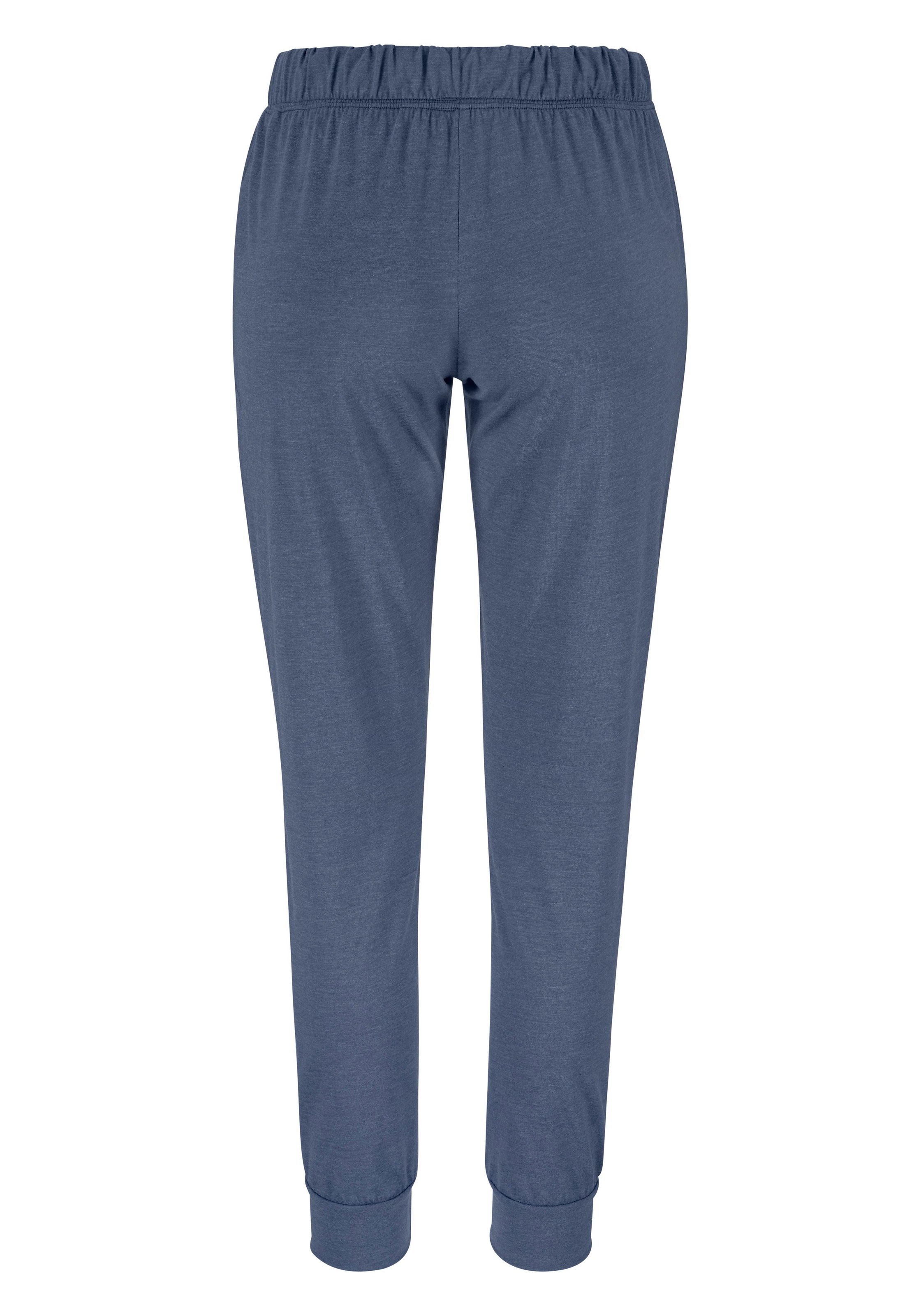 Arizona Pyjama, (2 tlg.), in melierter Qualität mit Knopfleiste