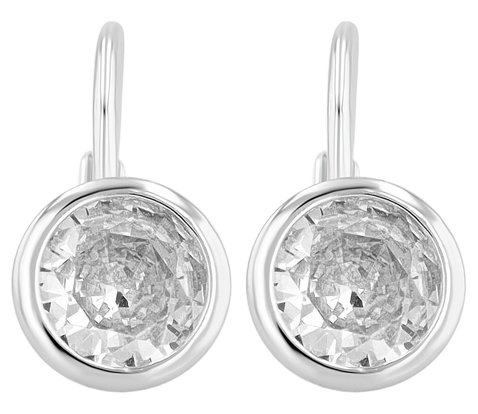 Adelia´s Paar Creolen »Damen Ohrringe ¿ Klappcreole aus 925 Silber mit Zirkonia«