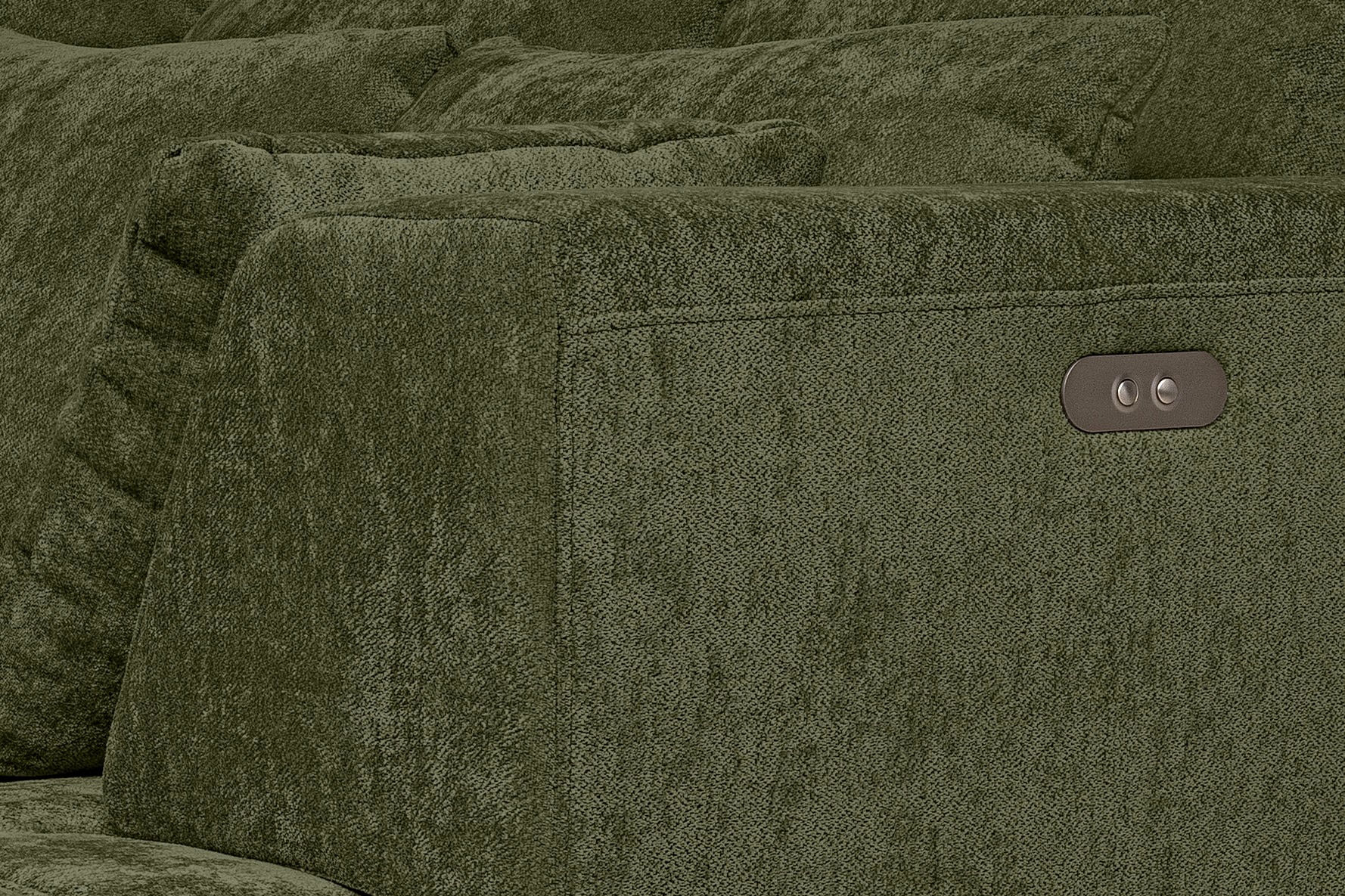 WERK2 Ecksofa »Tiga, Komfortsofa mit elekt. Auszugsfunktion, bequem, L-Form« Pure Wohlfühlgarantie: Ausziehbare Sitztiefe, XXL-Ottomane & Kissen.