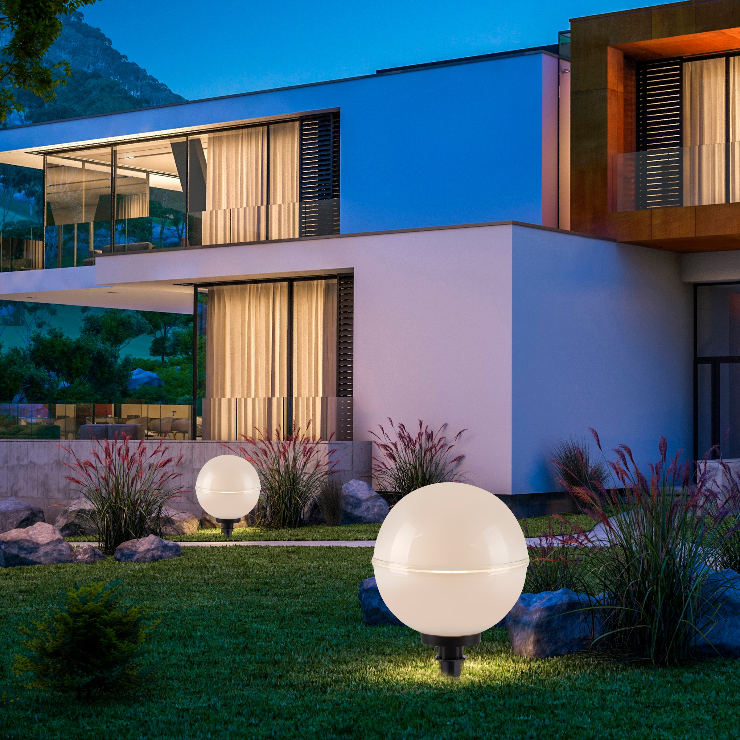 JUST LIGHT Kugelleuchte »HEMIS« E27 1 Stk. ExklusiveE27, IP44, IP44