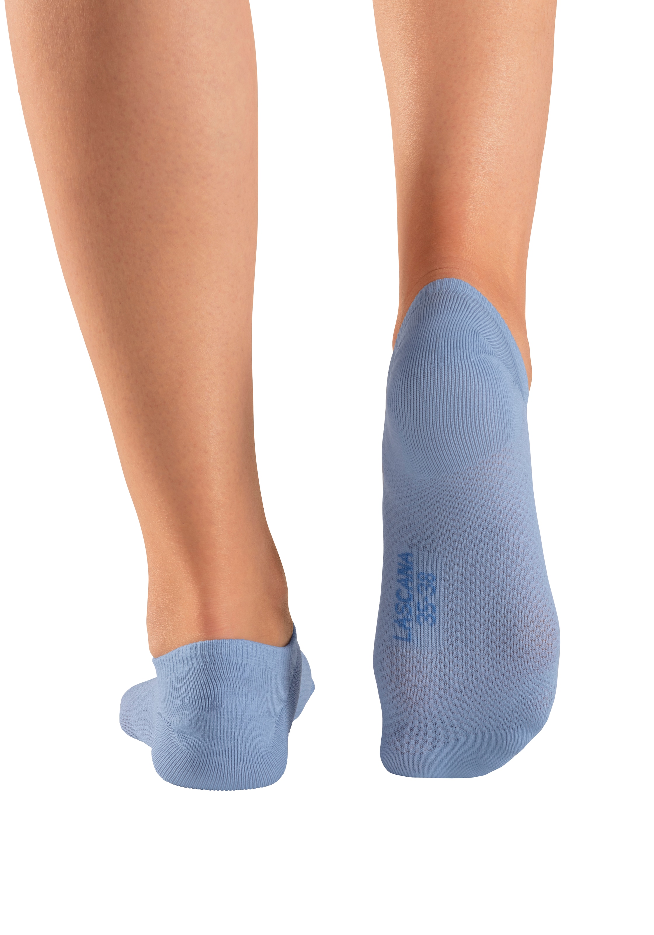 LASCANA ACTIVE Sneakersocken, (Packung, 7 Paar), mit Pikeestruktur und Silicon