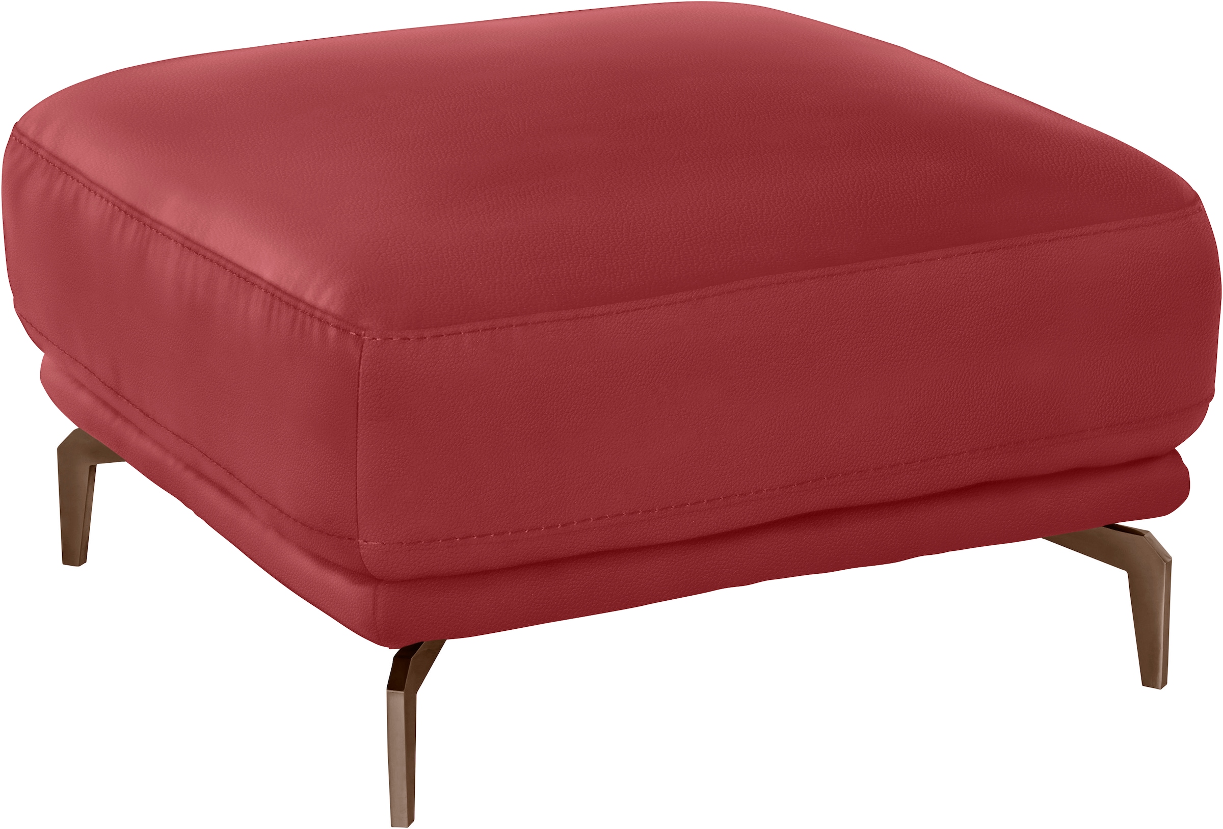 W.SCHILLIG Hocker »montanaa« mit Metallfüßen in Bronze pulverbeschichtet, Breite 71 cm