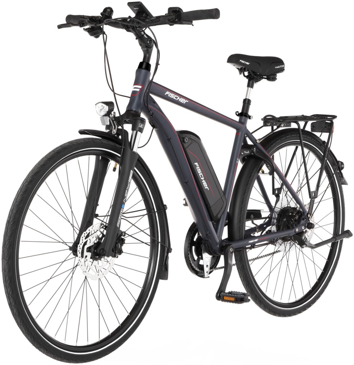 FISCHER Fahrrad E-Bike »VIATOR 2.0 Herren 422«, 8 Gang, Shimano, Acera, Pedelec, Elektrofahrrad für Herren, Trekkingrad