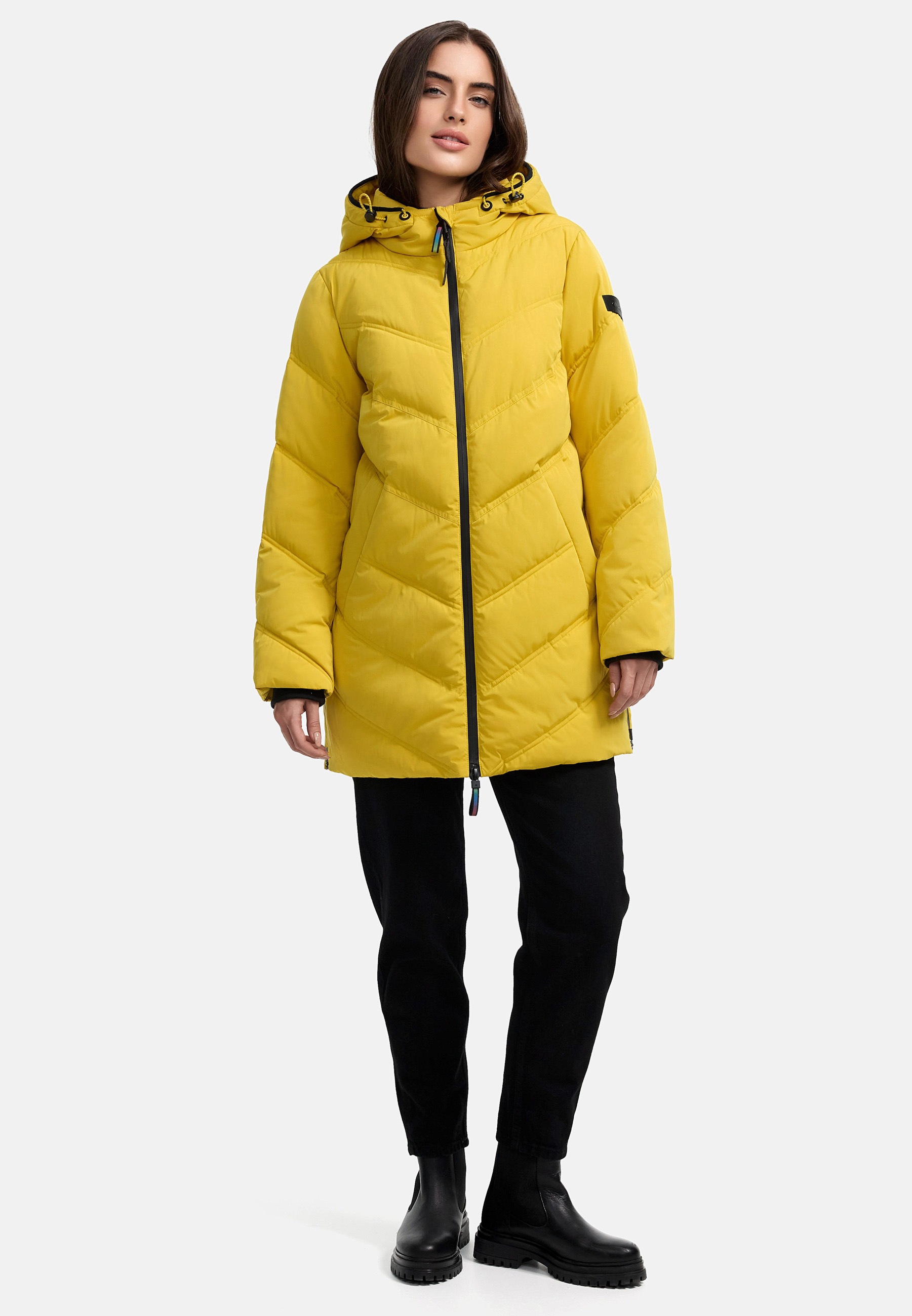 MANISA Steppmantel mit Reißverschluss an Seite