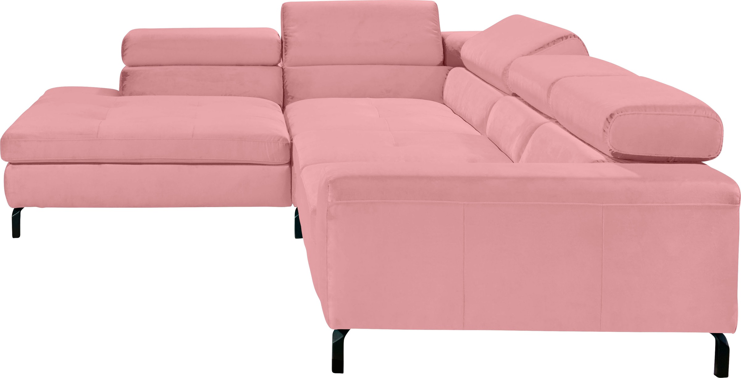 GALLERY M branded by Musterring Ecksofa »Felicia Due L-Form«, Wahlweise mit Sitzvorzug, inkl. Kopfteilverstellung, Sitzhöhe 43 cm
