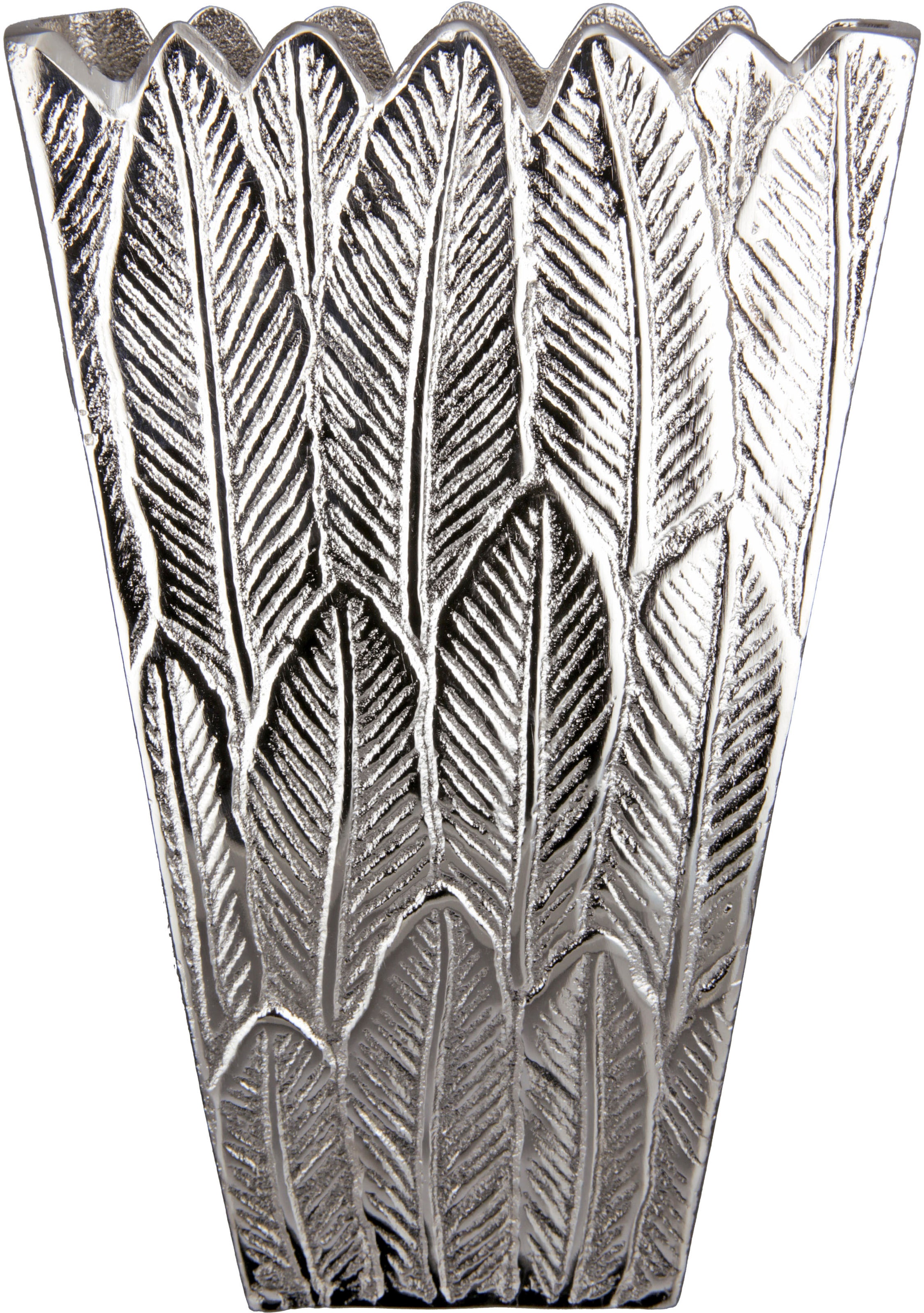 Casablanca by Gilde Dekovase St.), bestellen Vase auf Aluminium, aus Dekoobjekt »Feder«, Rechnung (1