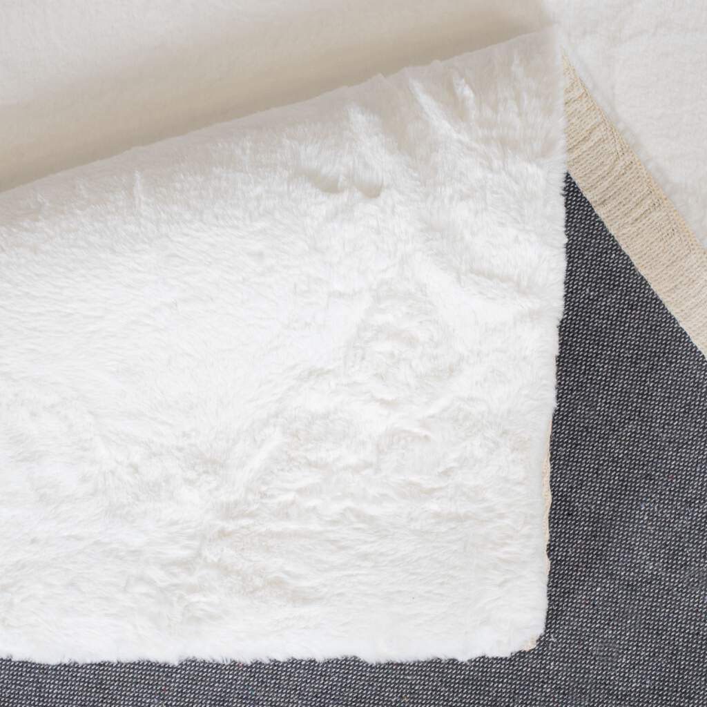Carpet City Hochflor-Teppich »TOPIA 400«, rechteckig, 21 mm Höhe, Kunstfell-Teppich mit Kaninchenfell-Optik, Haptik, Schlafzimmer