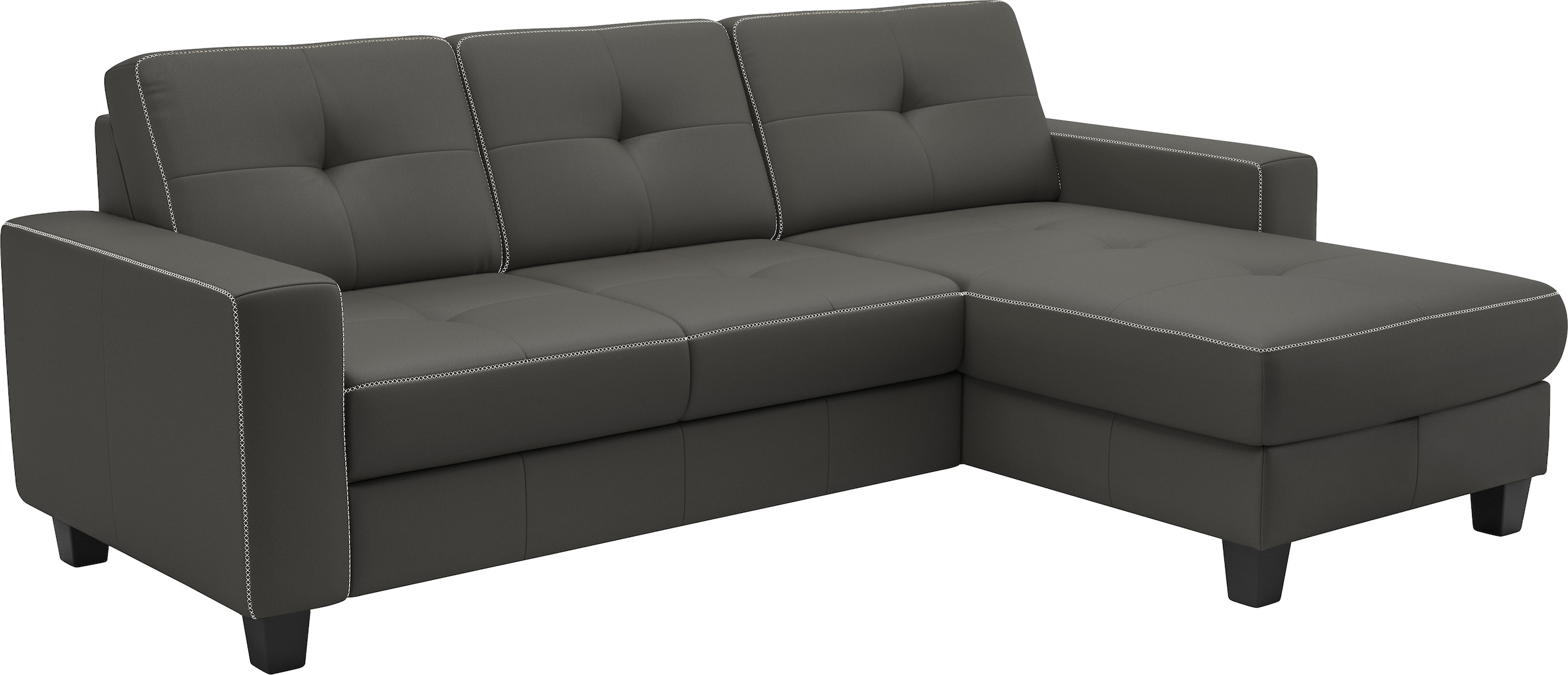 Places of Style Ecksofa »Varese«, wahlweise mit Bettfunktion und Bettkasten