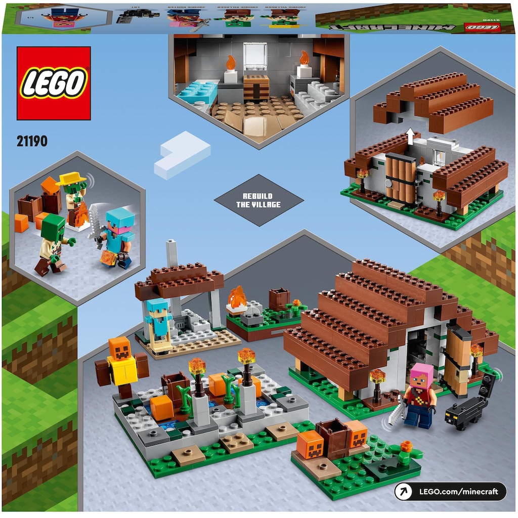 LEGO® Konstruktionsspielsteine »Das verlassene Dorf (21190), LEGO® Minecraft«, (422 St.)