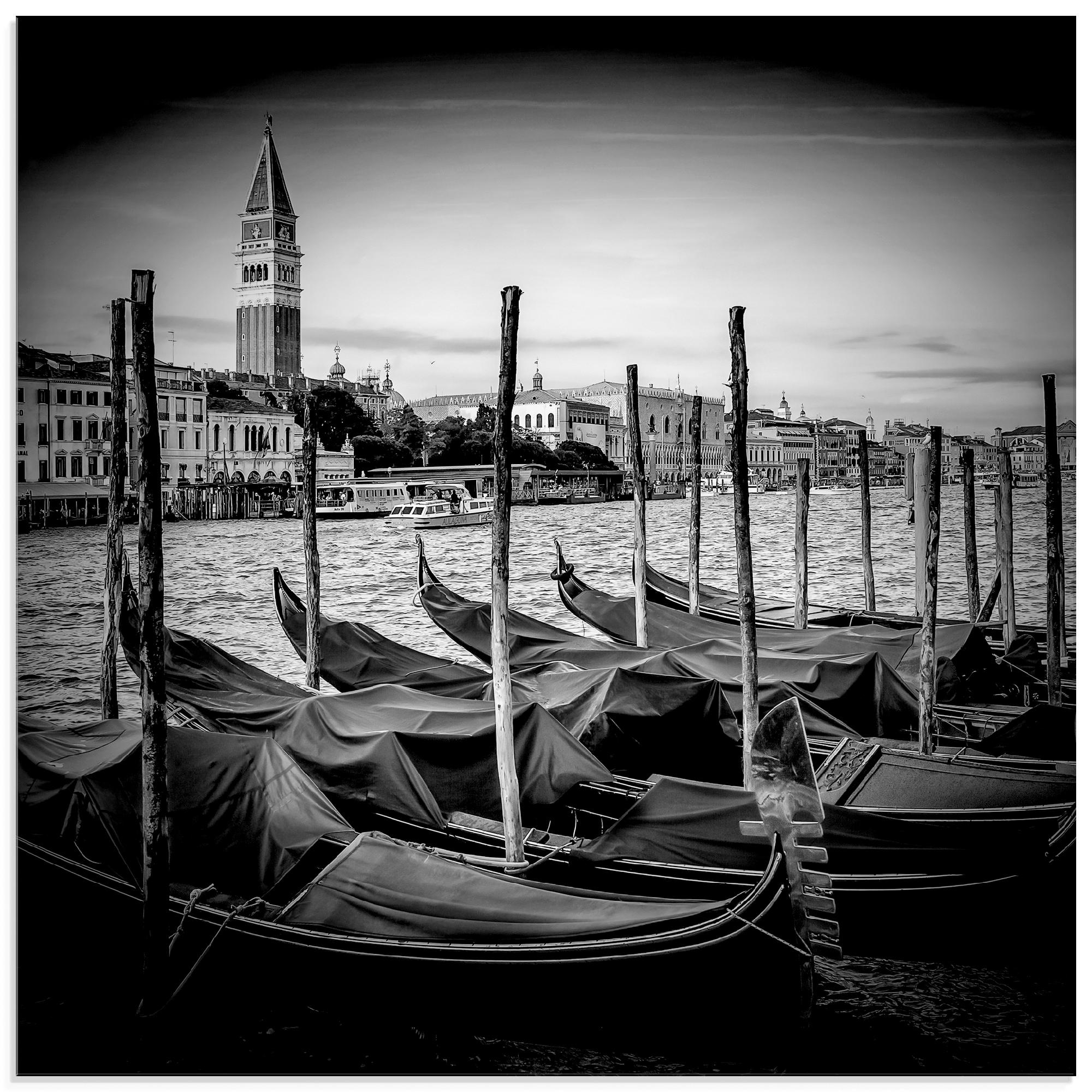 Artland Glasbild »Venedig Canal Grande & Markusturm II«, Italien, (1 St.), in verschiedenen Größen