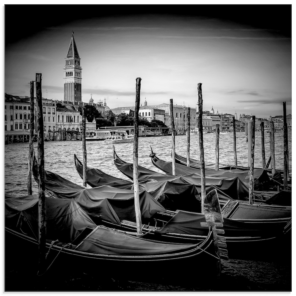 Artland Glasbild »Venedig Canal Grande & Markusturm II«, Italien, (1 St.)