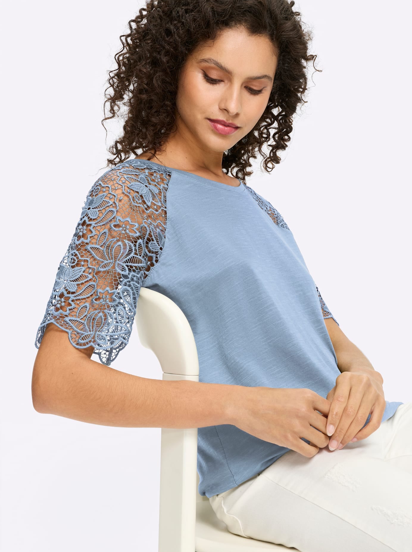 heine Spitzenshirt »Shirt« 1 tlg. tlg.