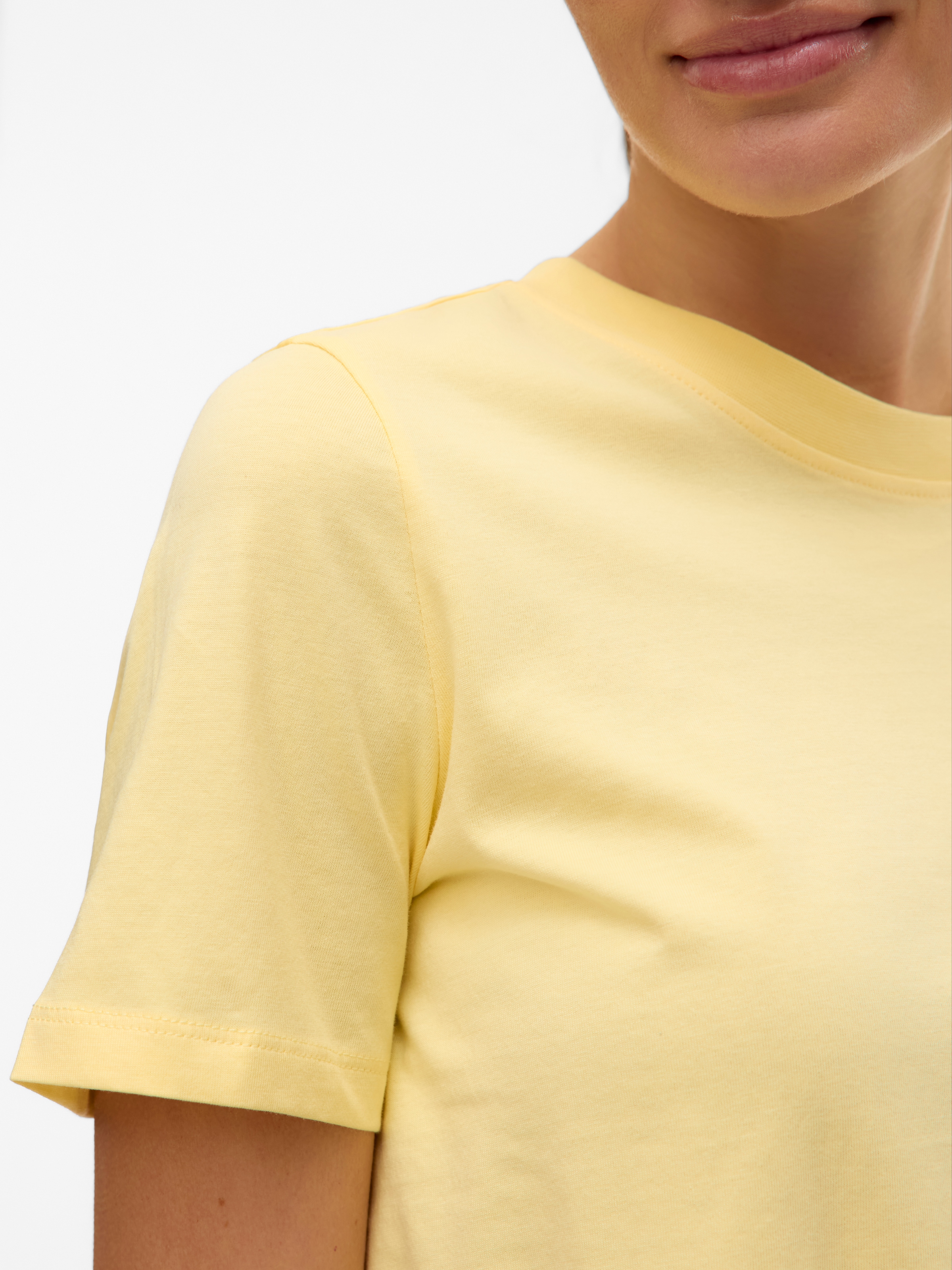 Vero Moda Kurzarmshirt »VMPAULINA SS T-SHIRT GA JRS NOOS« Baumwolle, regular fit