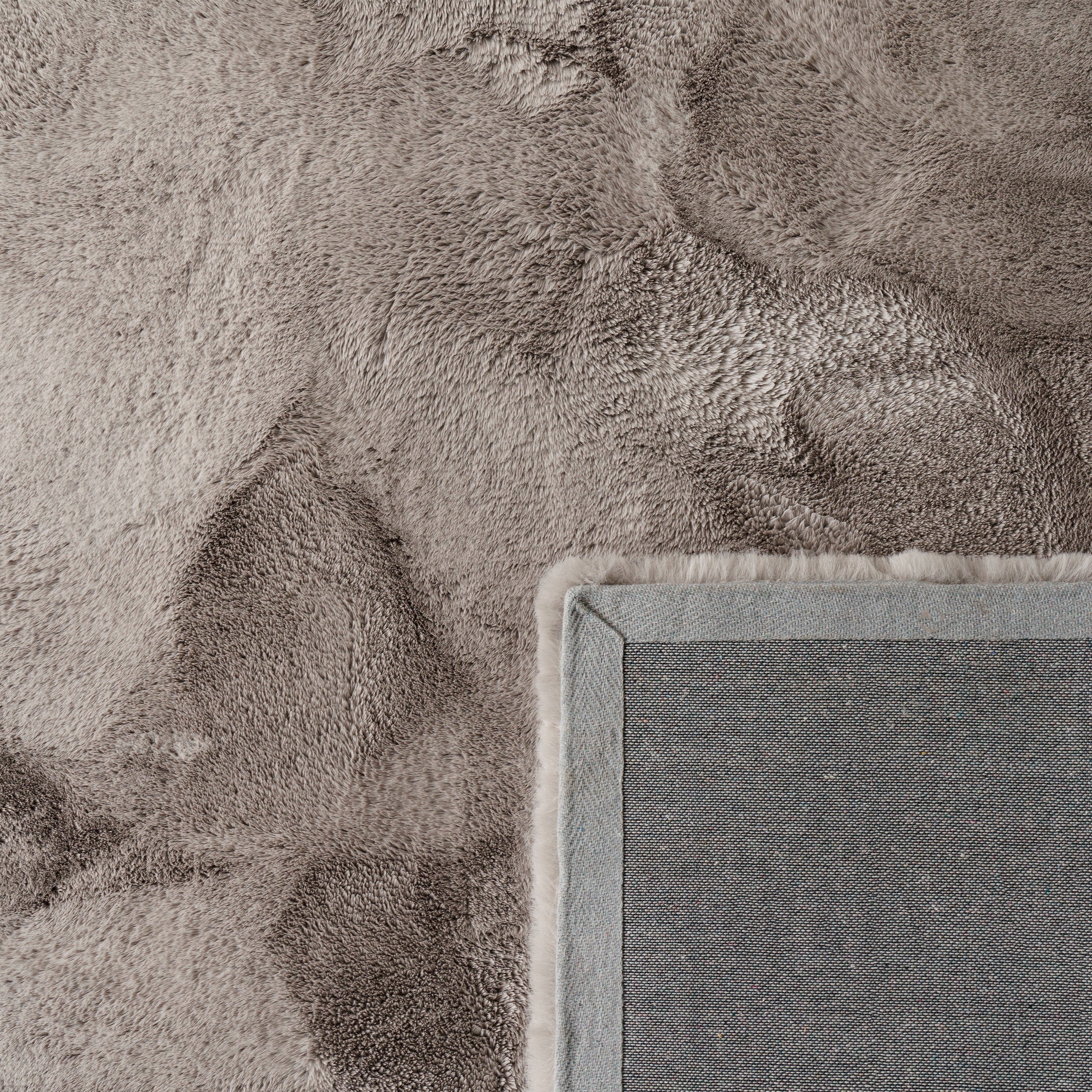 Paco Home Hochflor-Teppich »Rabbit Deluxe 860«, rechteckig, 39 mm Höhe, Kunstfell, Uni-Farben, sehr weicher Flor, Wohnzimmer, Schlafzimmer