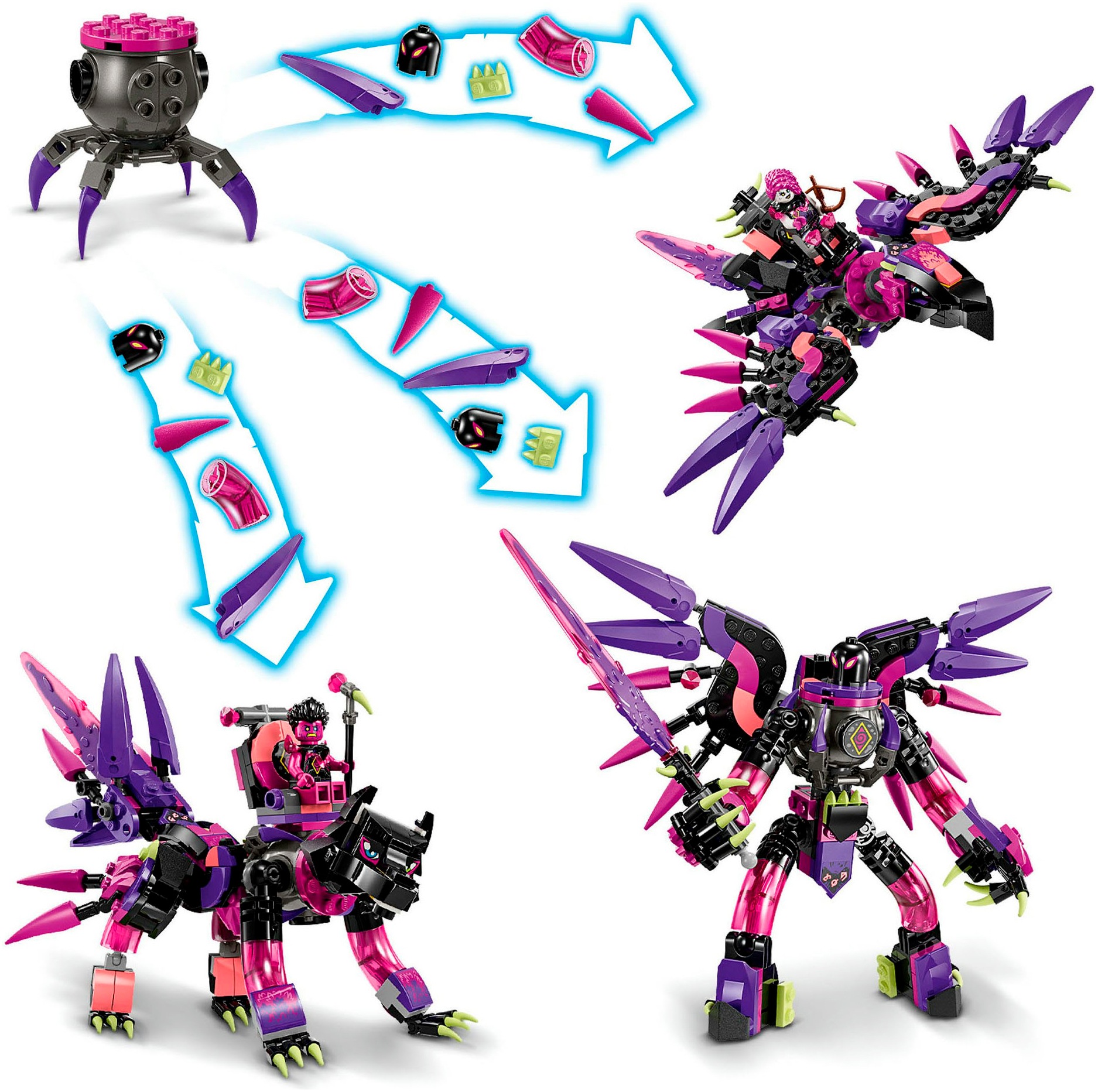 LEGO® Konstruktionsspielsteine »Die Albtraumkreaturen der Nimmerhexe (71483), LEGO DREAMZzz« Made in Europe