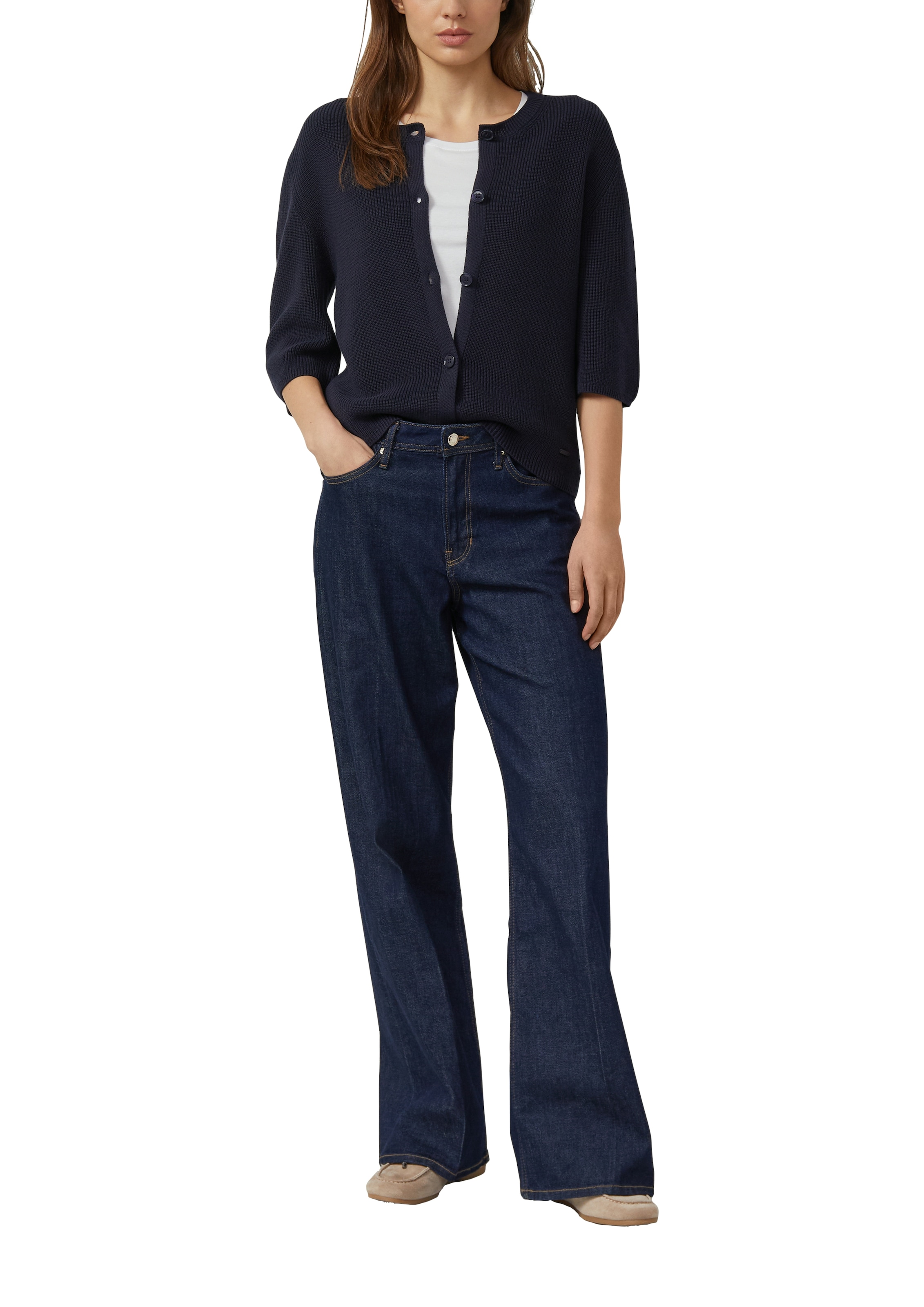 s.Oliver Strickjacke halbarm, mit Knopfleiste