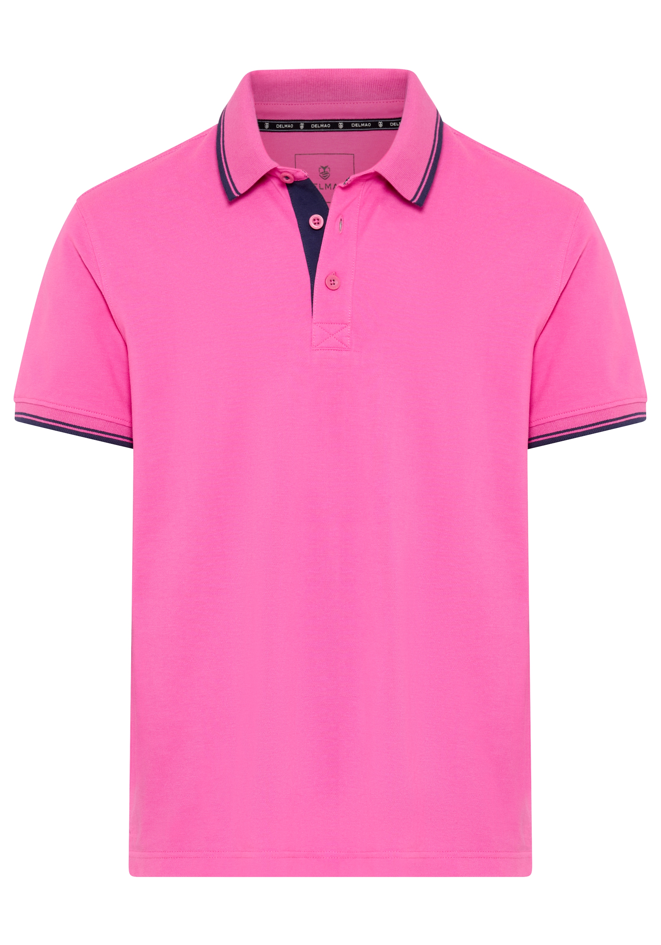 DELMAO Poloshirt »Neue Kollektion!« normale Passform, Kurzarm, mit Stickerei