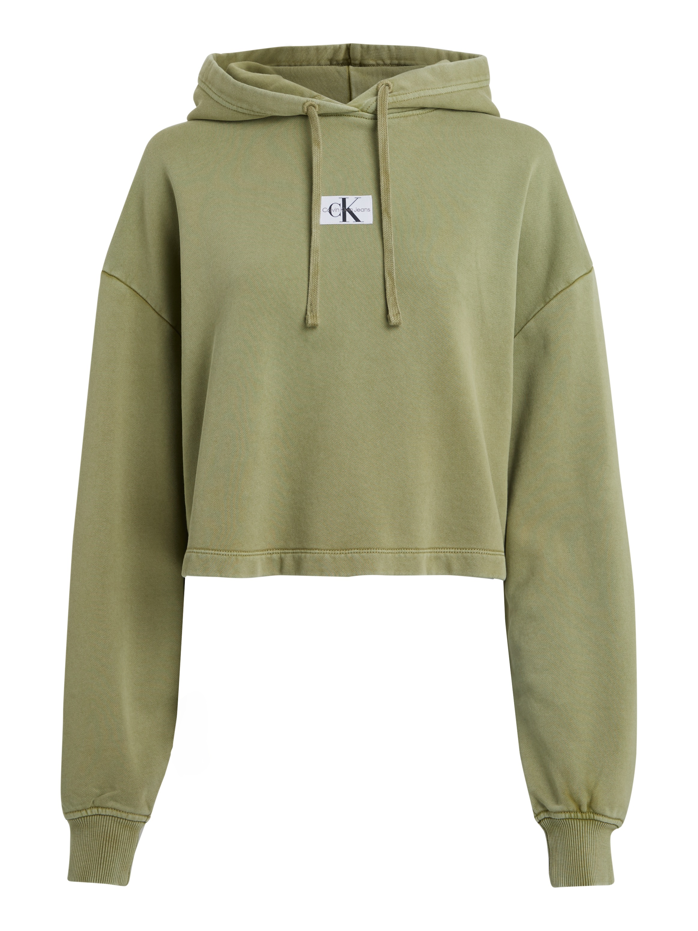 Calvin Klein Jeans Kapuzensweatshirt »WASHED WOVEN LABEL HOODIE«, mit Logoschriftzug