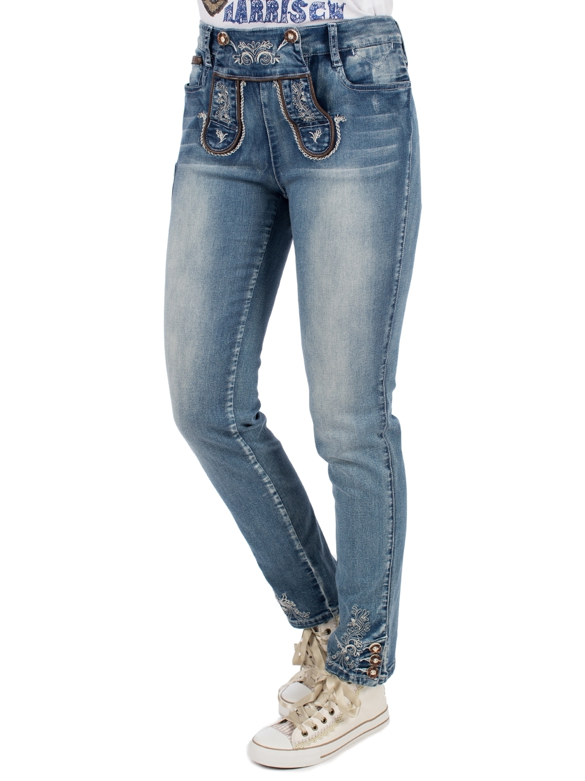 MarJo Shorts »Trachtenjeans K69-FRANZISKA«