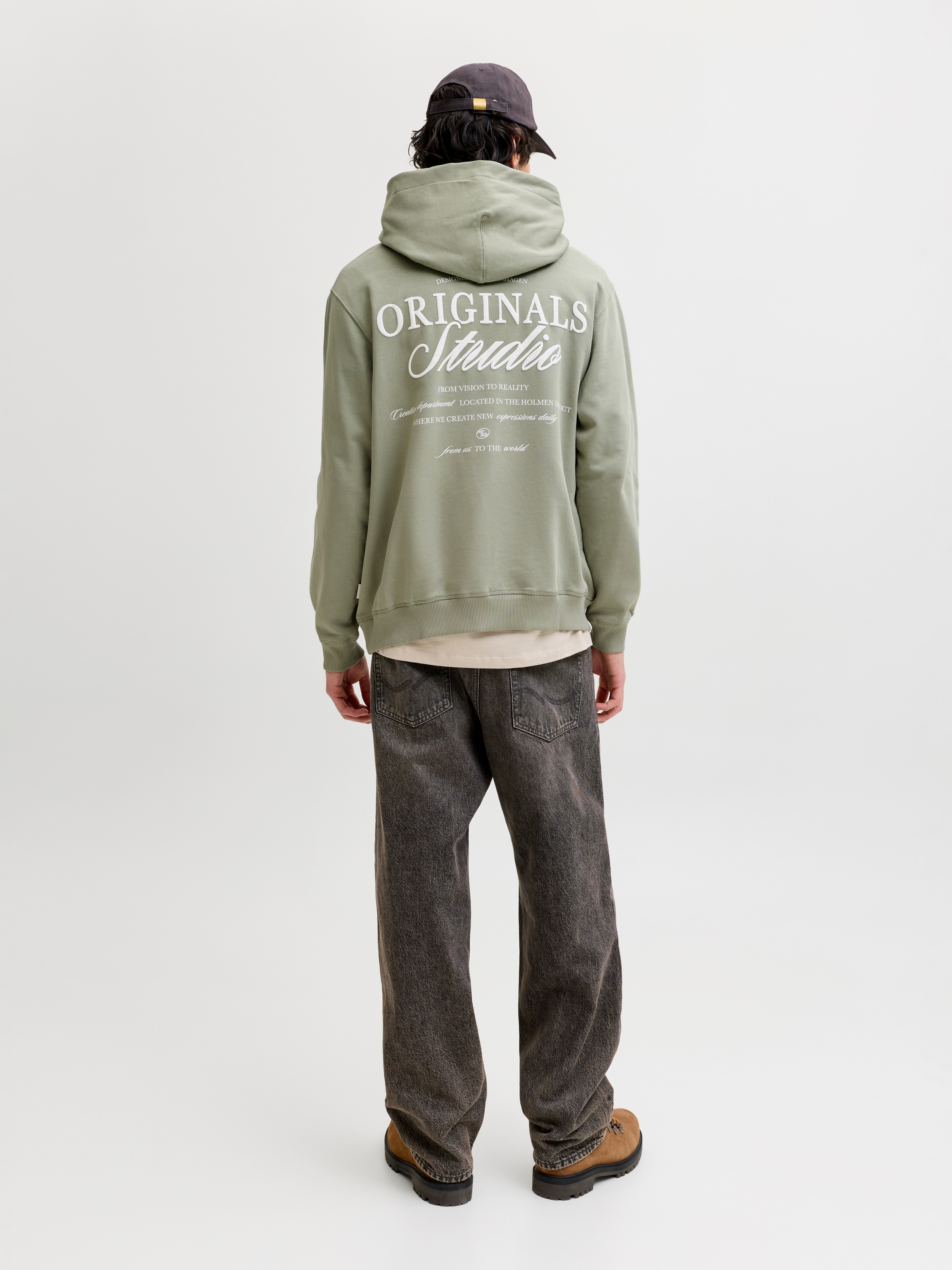 Jack & Jones Kapuzensweatshirt »JORNORREBRO TYPO BACK SWEAT HOOD SN«, mit Print
