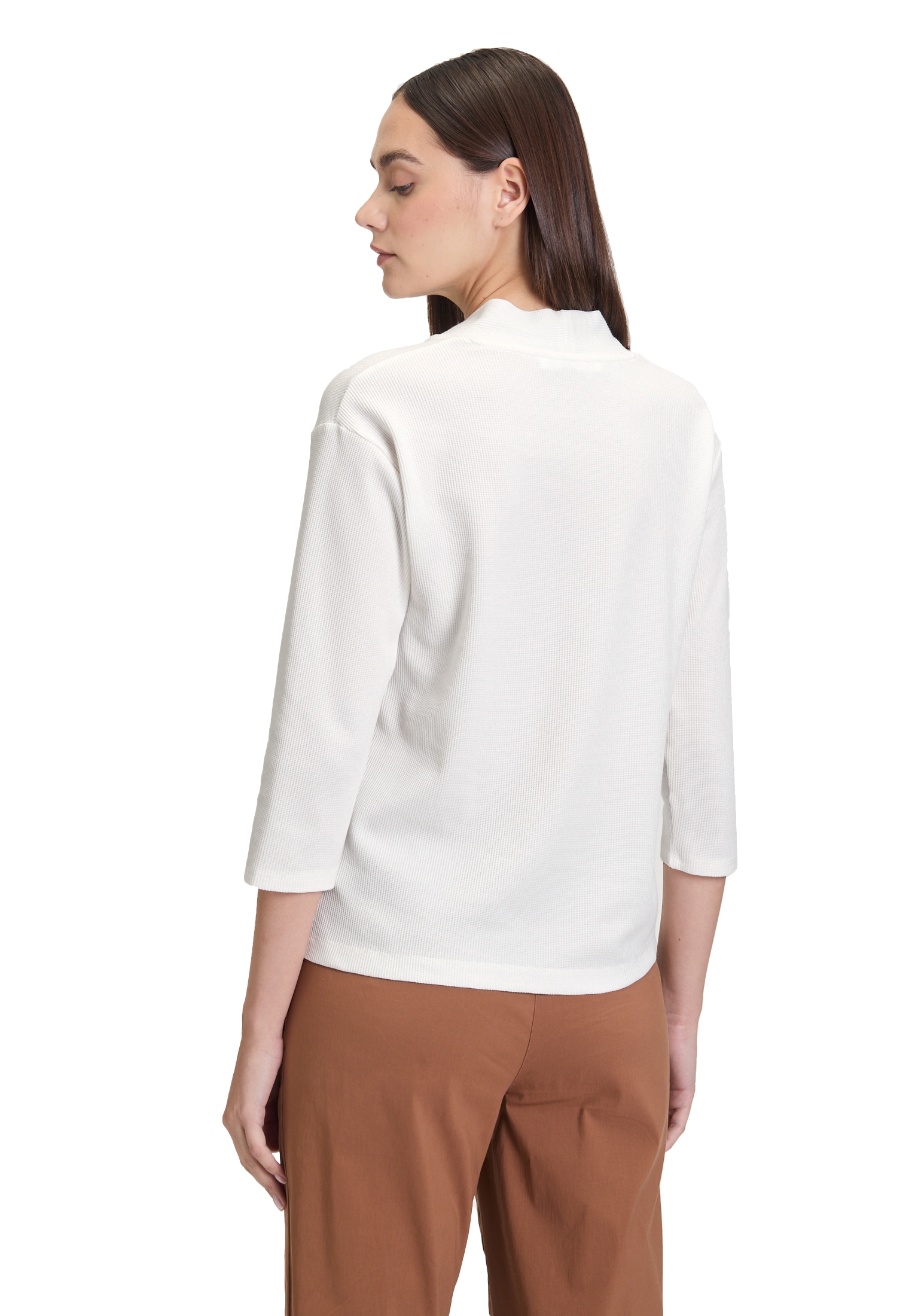 Betty&Co Langarmshirt »Casual-Shirt mit V-Ausschnitt«