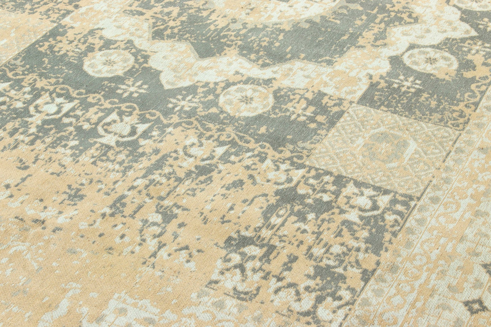 morgenland Teppich »VINTAGE LAGUNE«, rechteckig, 6 mm Höhe, Handarbeit, Shabby Chic, Wohnzimmer