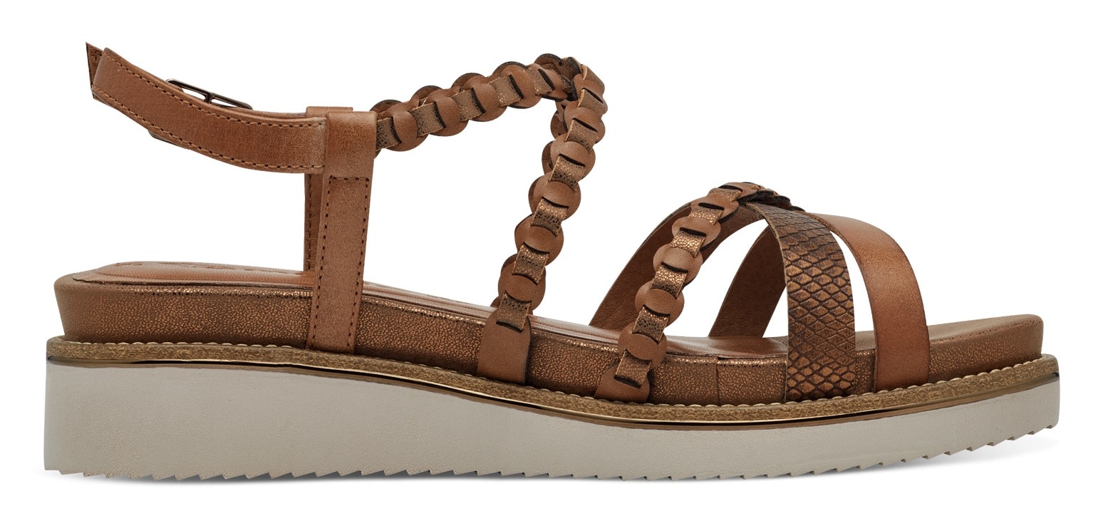 Tamaris Keilsandalette  , Riemchensandale, Sommerschuh mit verstellbarer Schnalle