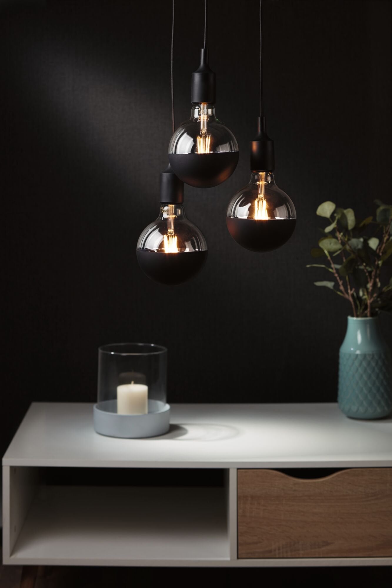Paulmann LED-Leuchtmittel »230V LED Globe G95 600lm 6,5W 2700K Schwarz matt«, 1 St., Warmweiß