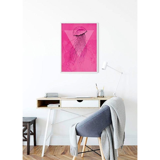 Komar Poster »Jellyfish Pink«, Tiere, (1 St.), Kinderzimmer, Schlafzimmer,  Wohnzimmer online kaufen | mit 3 Jahren XXL Garantie