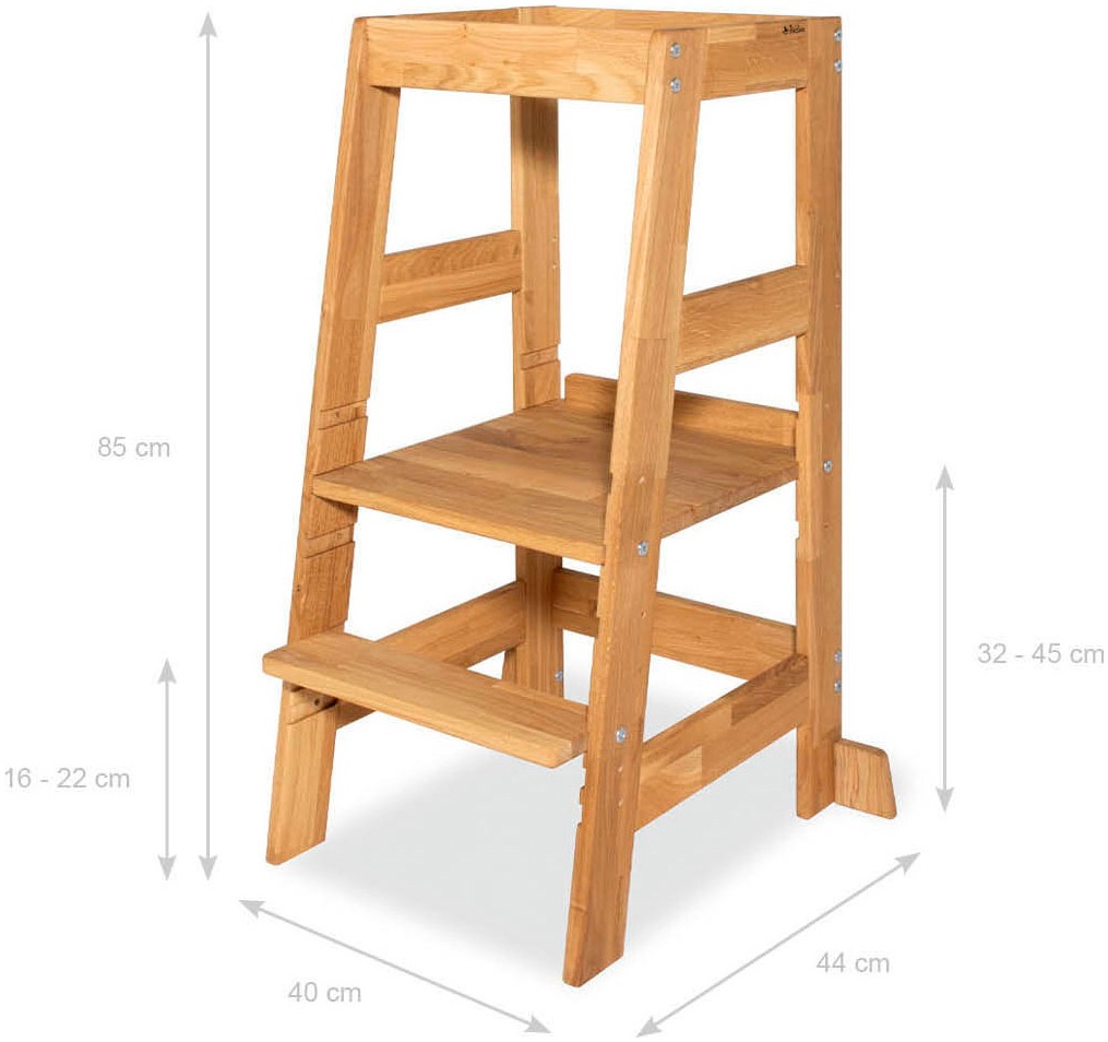 Pinolino® Stehhilfe »Lernturm Fino, Eiche geölt« ()