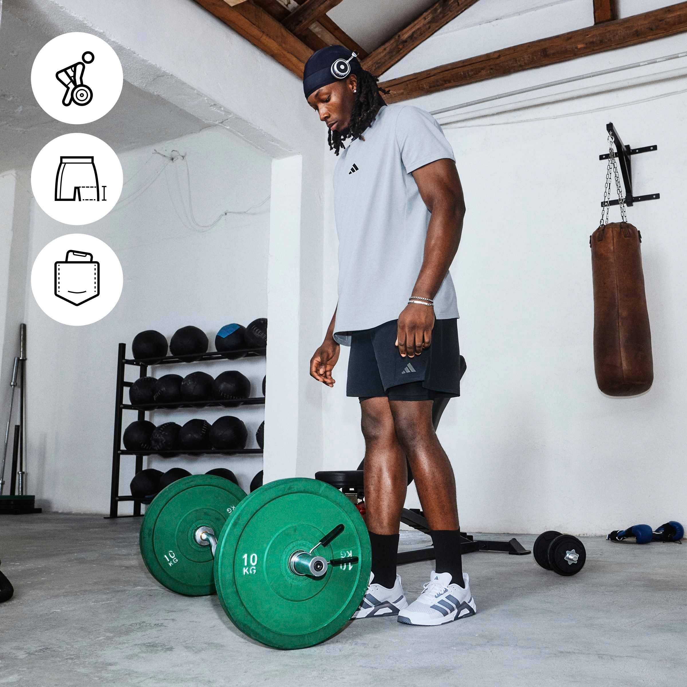 adidas Performance Shorts »D4T WORKOUT 2IN1«