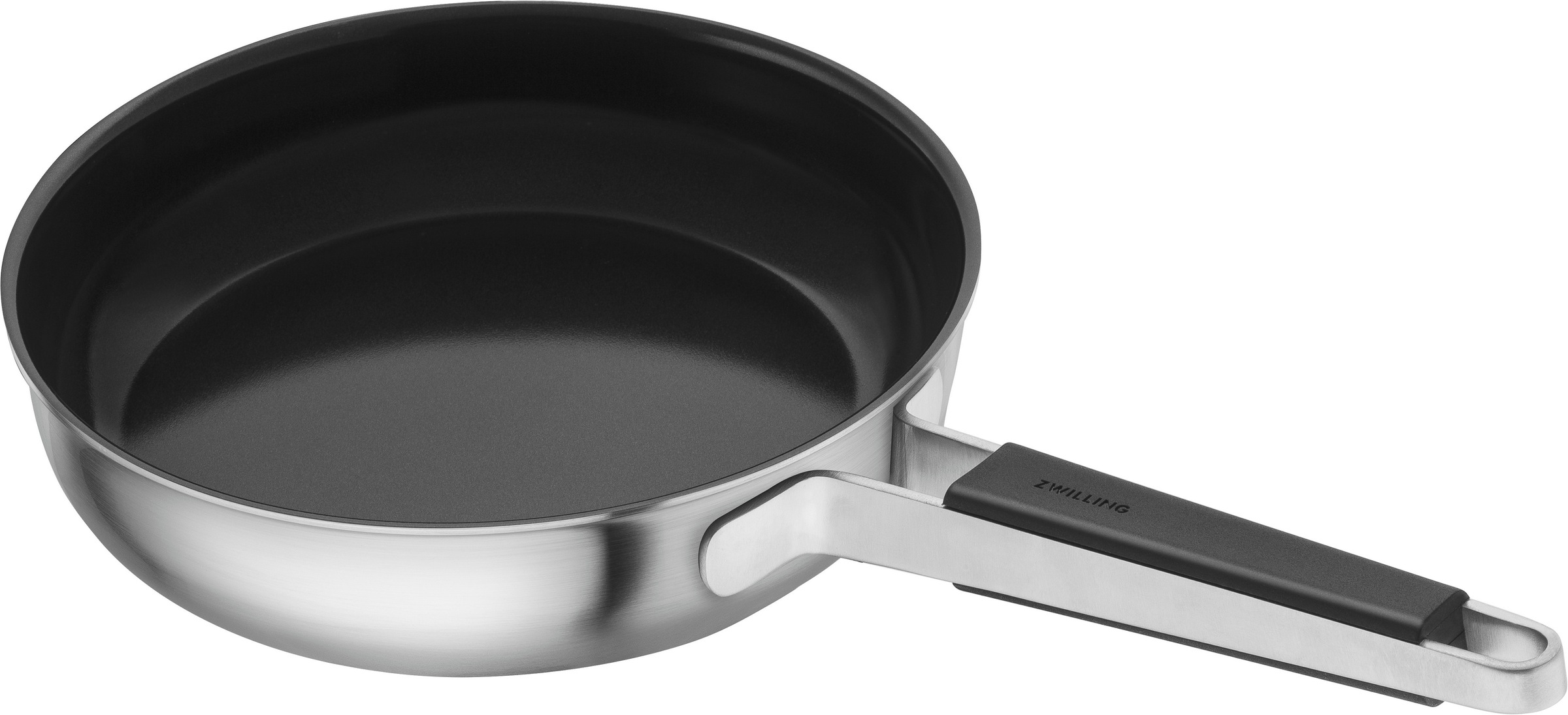 Zwilling Bratpfanne "Pure" Edelstahl 18/10 1 Stk. tlg. Keramikbeschichtung, Stay-Cool Griffe, Edelstahl