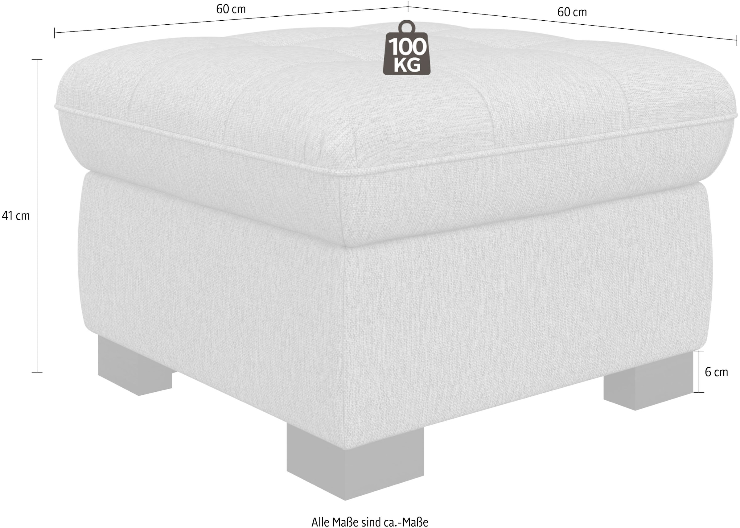 sit&more Hocker »Luxor«, auch erhältlich in dem besonders leicht mit Wasser zu reinigen