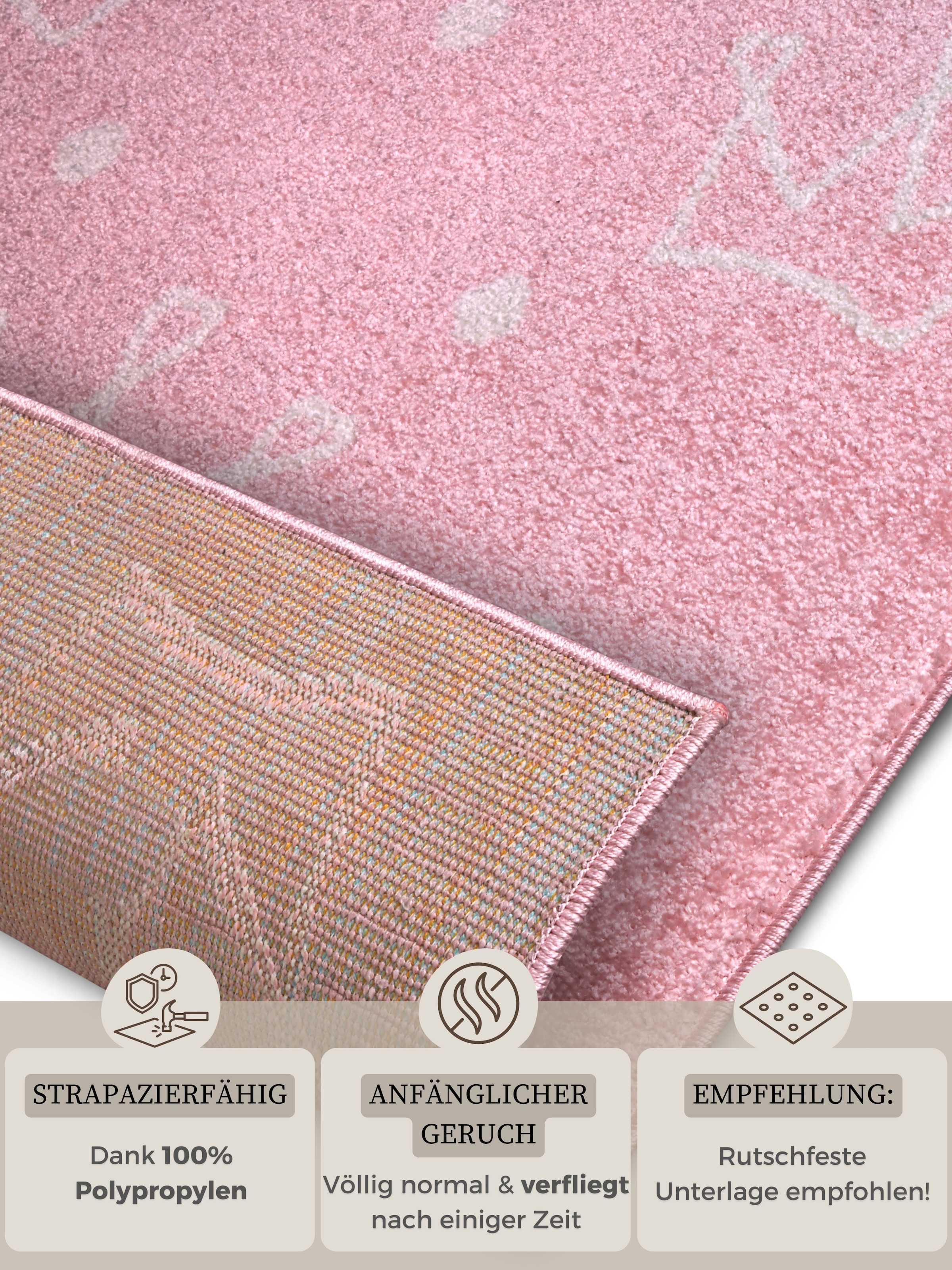 HANSE Home Kinderteppich »Adventures  Crowns« rechteckig 7 mm Höhe Spielteppich, fest, Kinderzimmer, Kurzflor, Spielunterlage