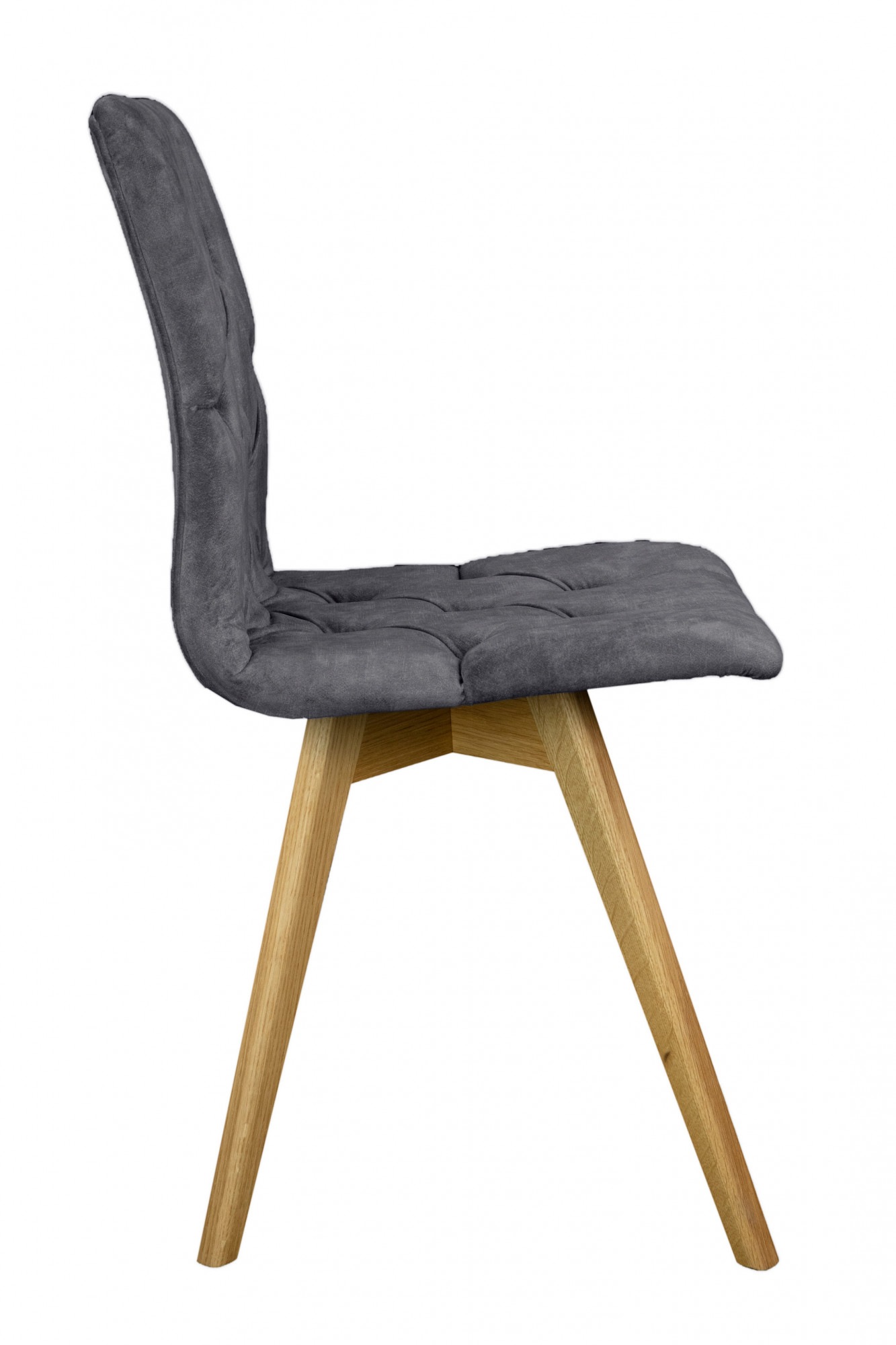 andas Esszimmerstuhl »Rania«, (Set), 2 St., Samtvelours, Massivholzgestell, mit Knopfheftung
