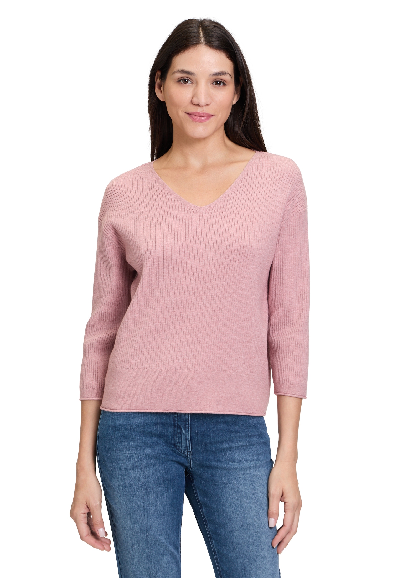 Betty Barclay Rundhalspullover »Feinstrickpullover mit V-Ausschnitt«