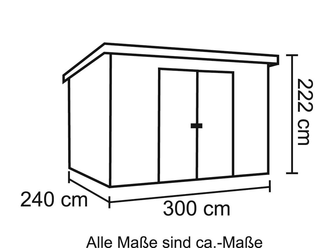 Kiehn-Holz Gartenhaus »Hummelsee 3«