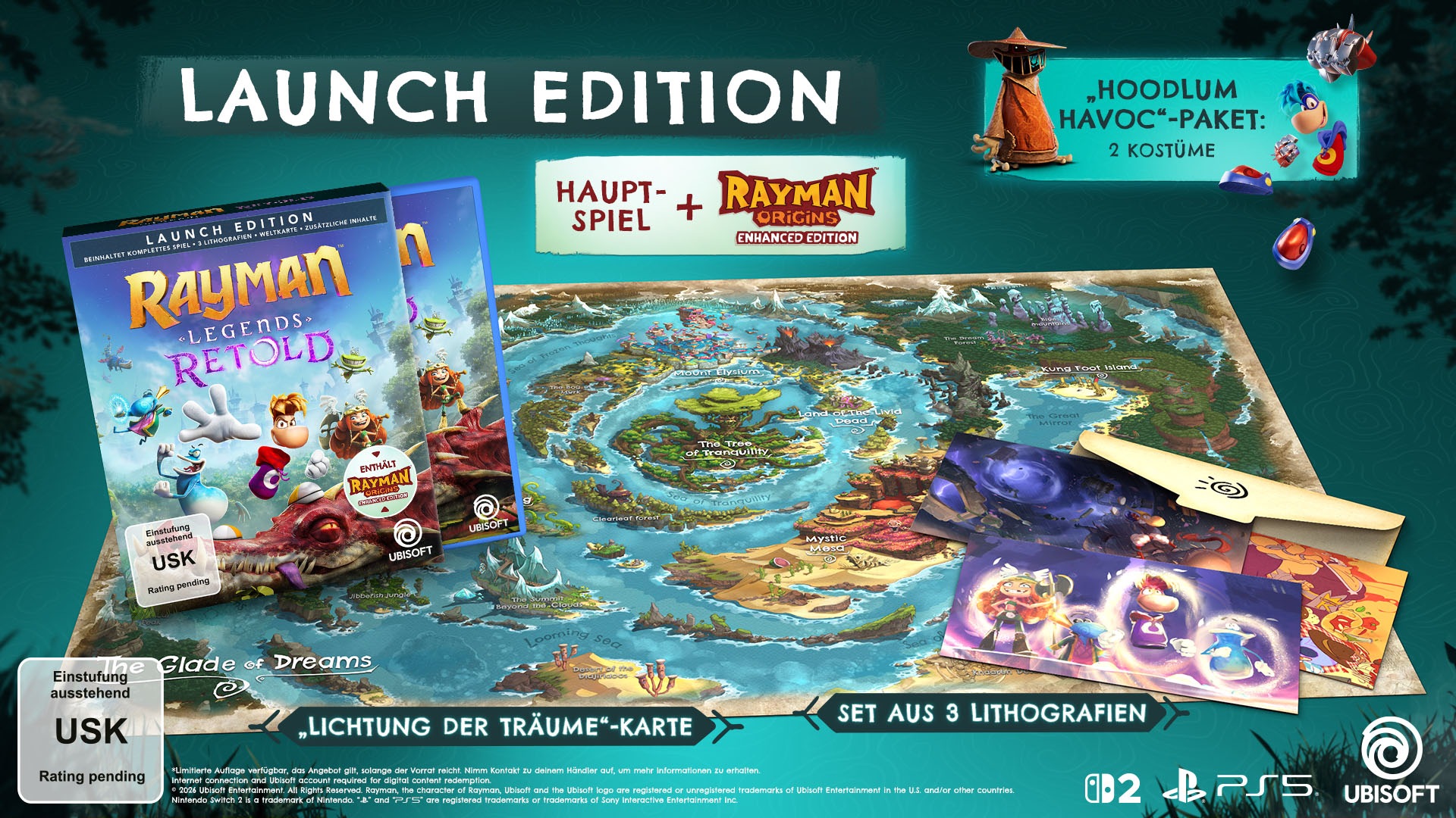 UBISOFT Spielesoftware »Rayman Legends Retold – Launch Edition« PlayStation 5