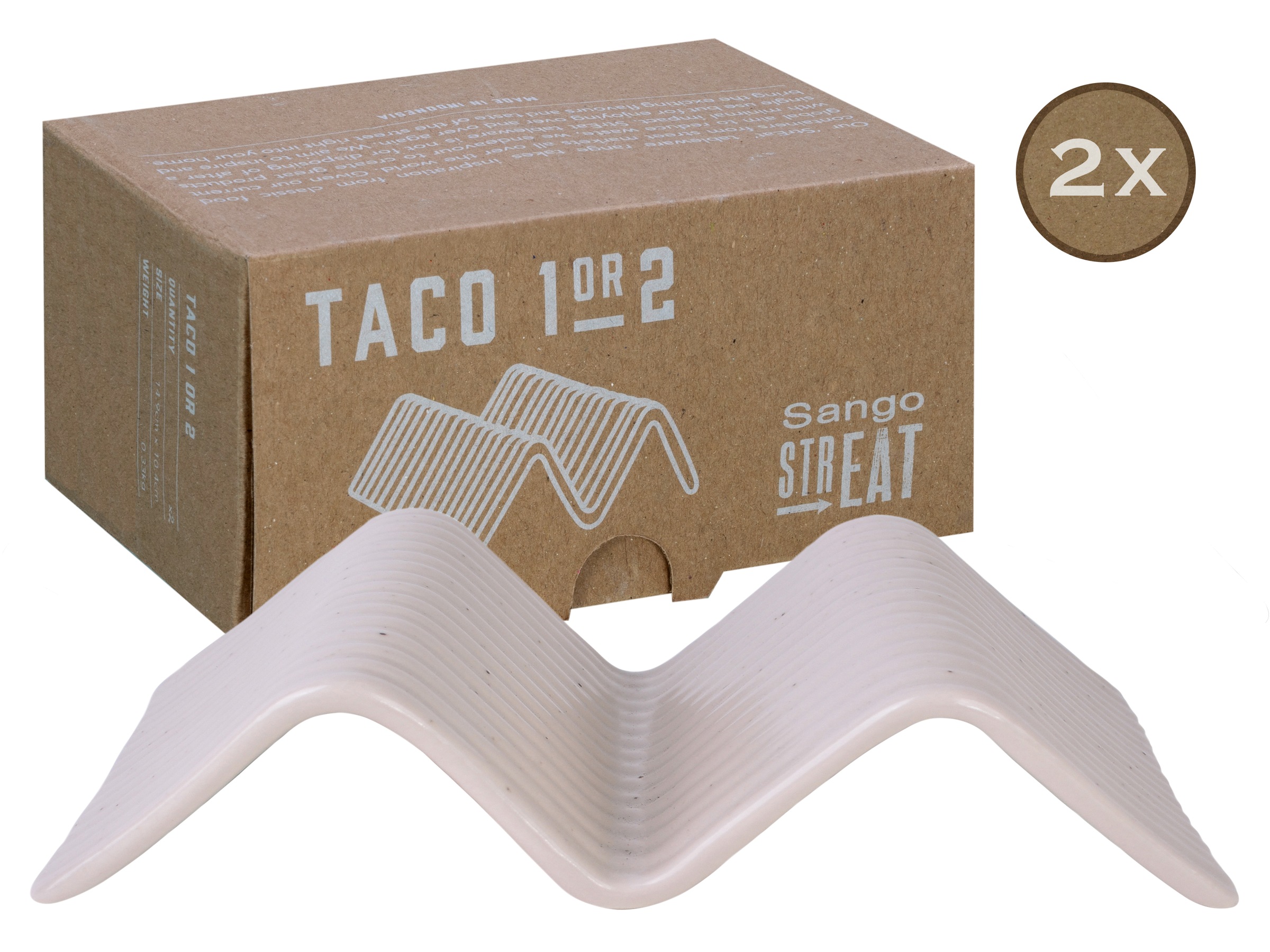 CreaTable Servierplatte »Taco Stand«, (Set, 2 tlg.), Servier Set, Topaktueller „Streat Food“ Trend