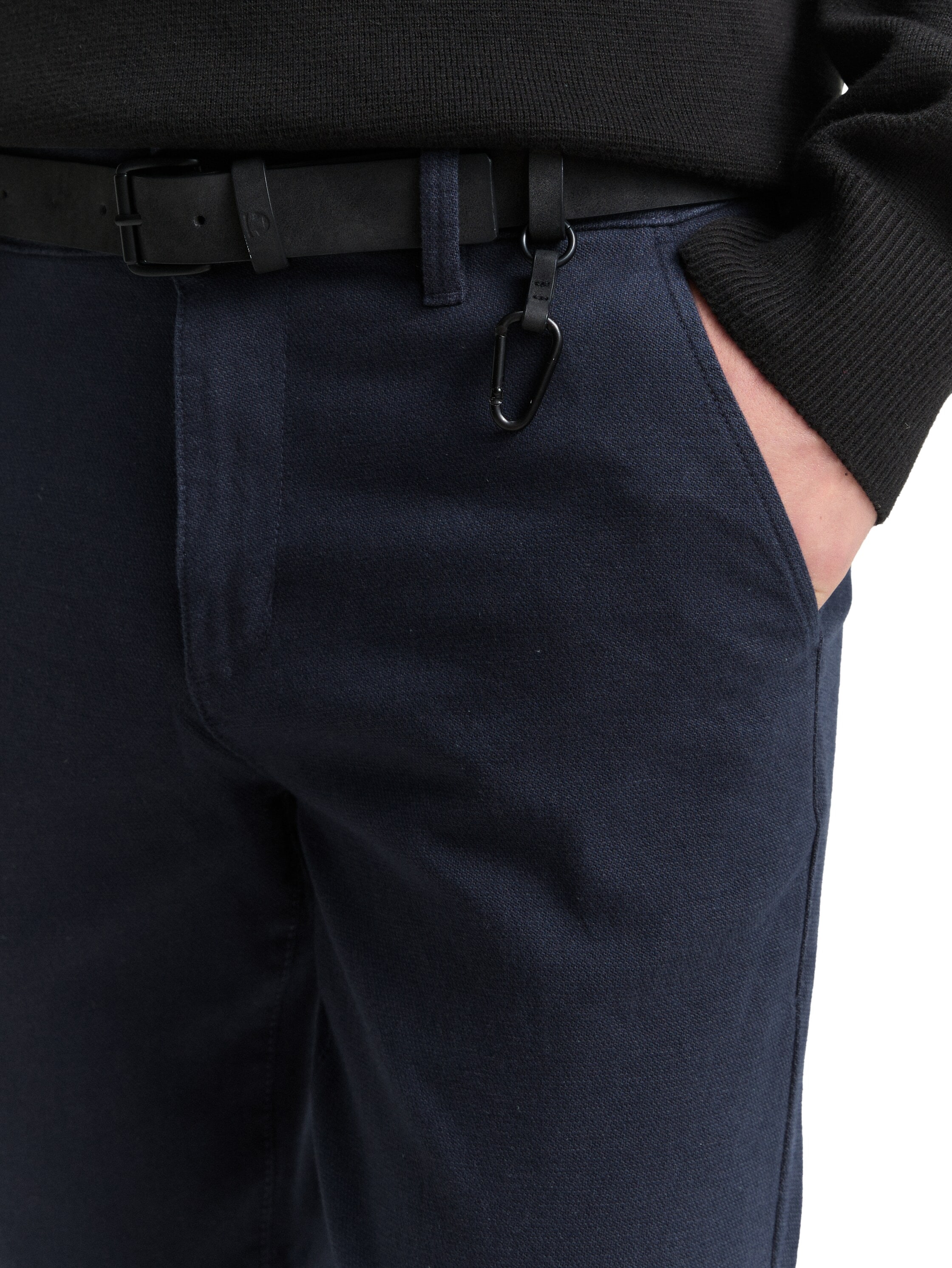 TOM TAILOR Denim Chinohose, mit Gürtel