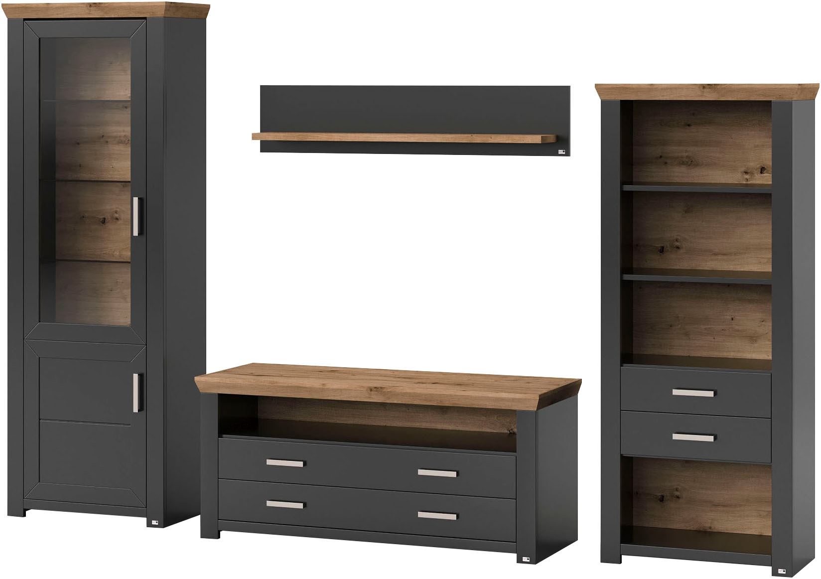 set one by Musterring Wohnwand »York« 4 Stk. tlg.