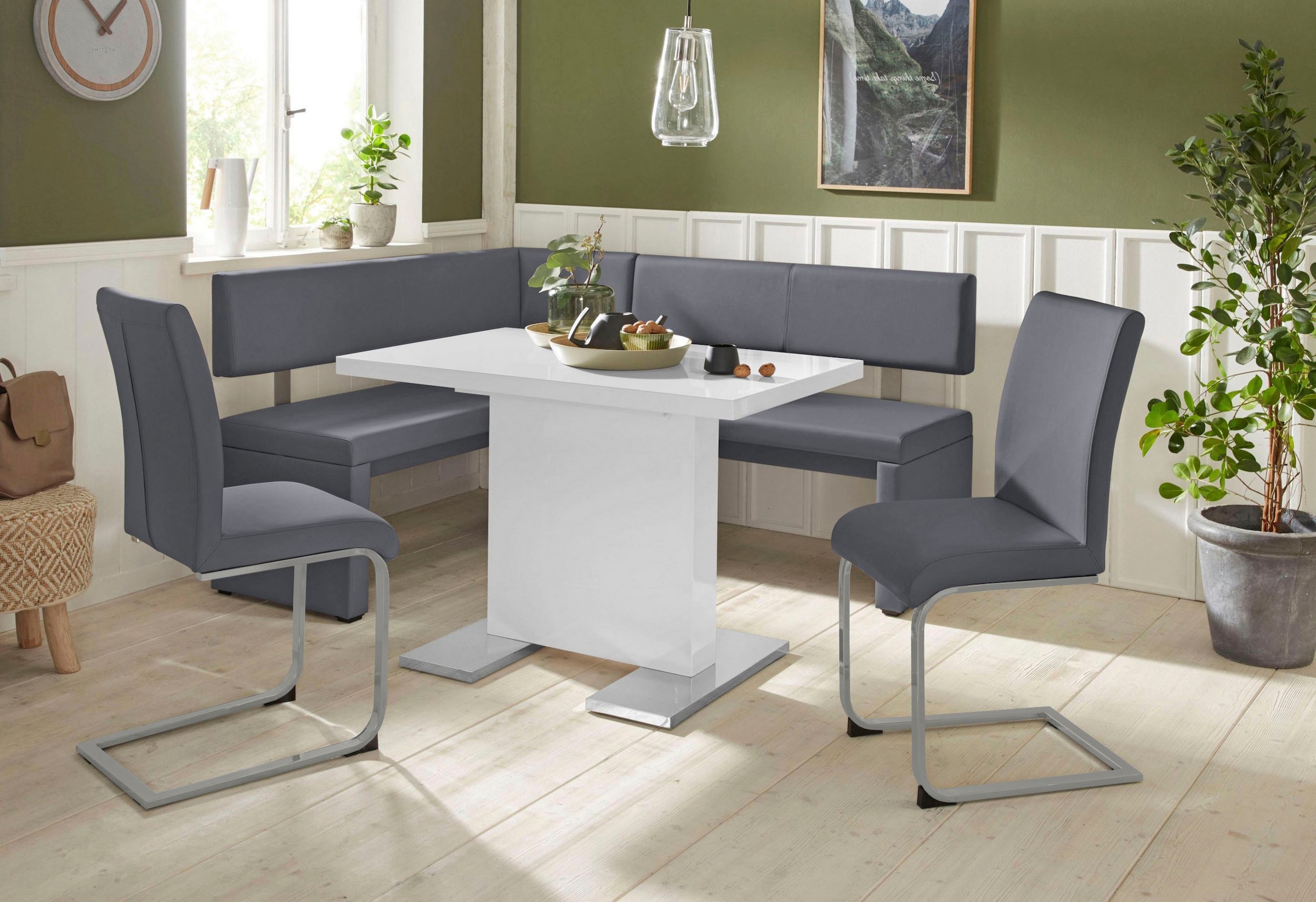 Home affaire Eckbank »Charissa« in 3 Größen, verschiedene Qualitäten