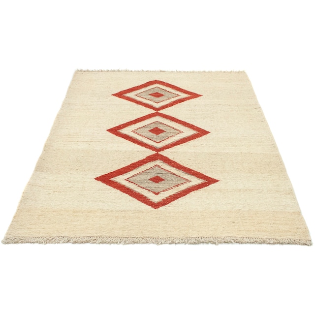 morgenland Wollteppich rechteckig, »Gabbeh handgeknüpft Teppich handgeknüpft beige«, online kaufen