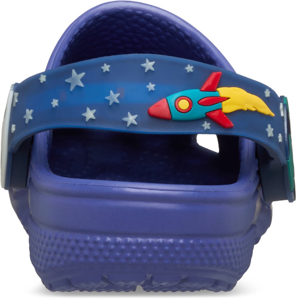 Crocs Clog »Toddler Classic Imagination Lights Backstrap Clog«  Babyschuh, Kindergartenschuh, Blinkschuh mit Weltraum-Motiv