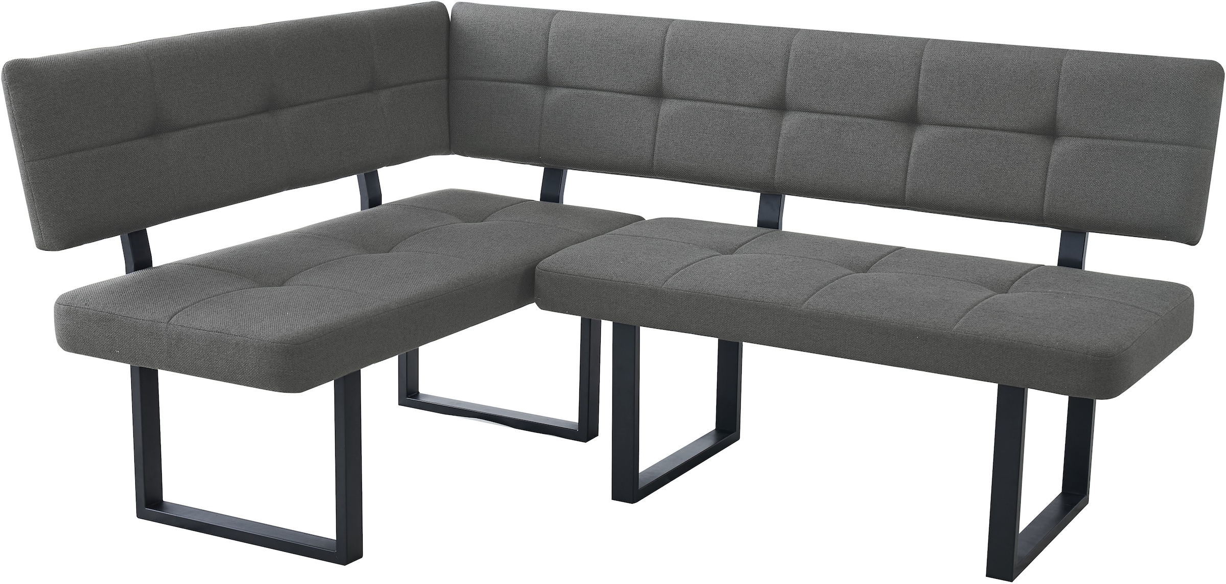 OTTO home Eckbankgruppe »Alabama, 4tlg-Set, Esstisch, Eckbank plus 2 Stühle« Spar-Set, 4 tlg. Sitzgruppe mit Federkern, 2 Freischwingern und Sinterstein-Tisch