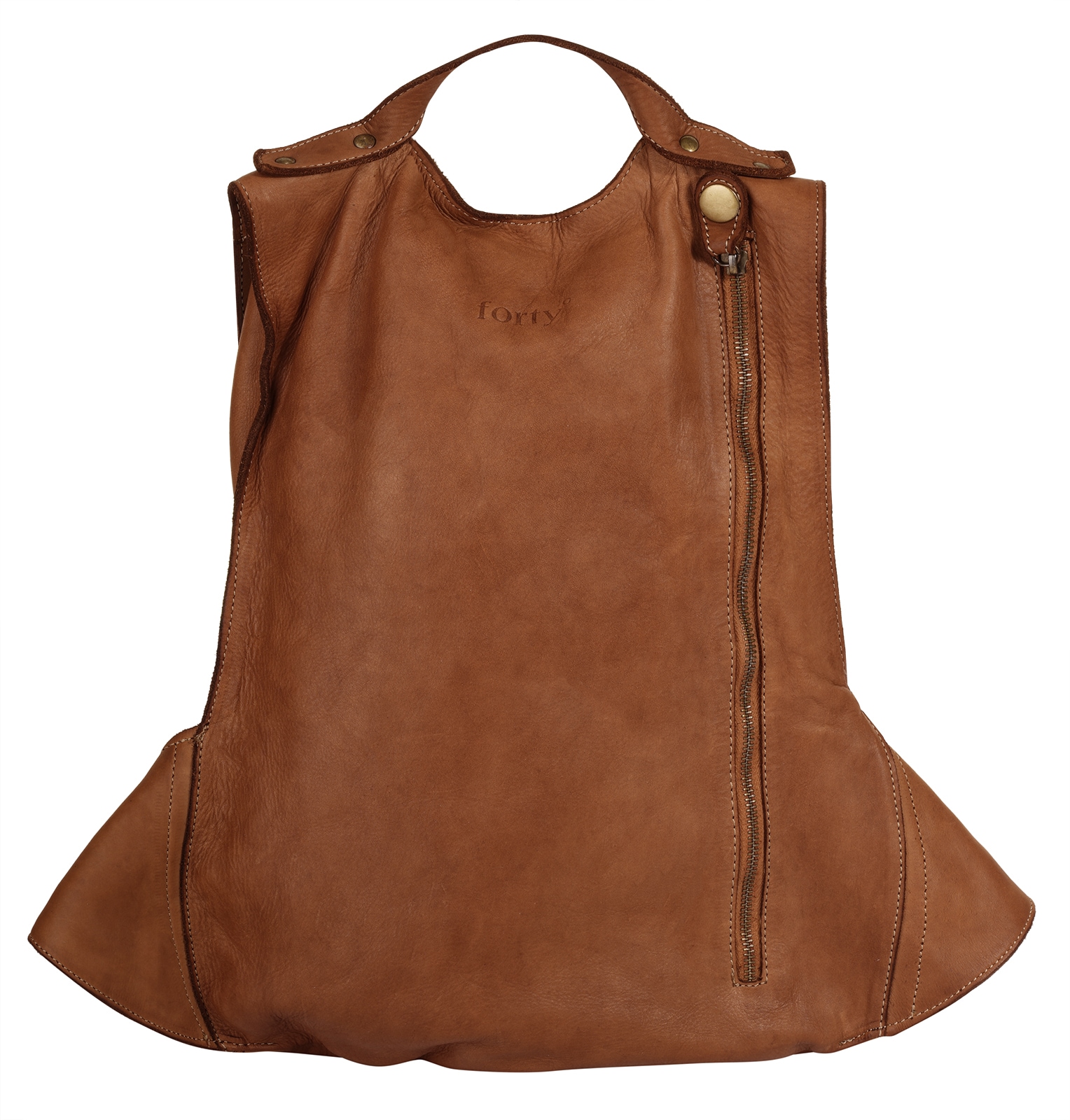 forty° Tagesrucksack, echt Leder, Made in Italy
