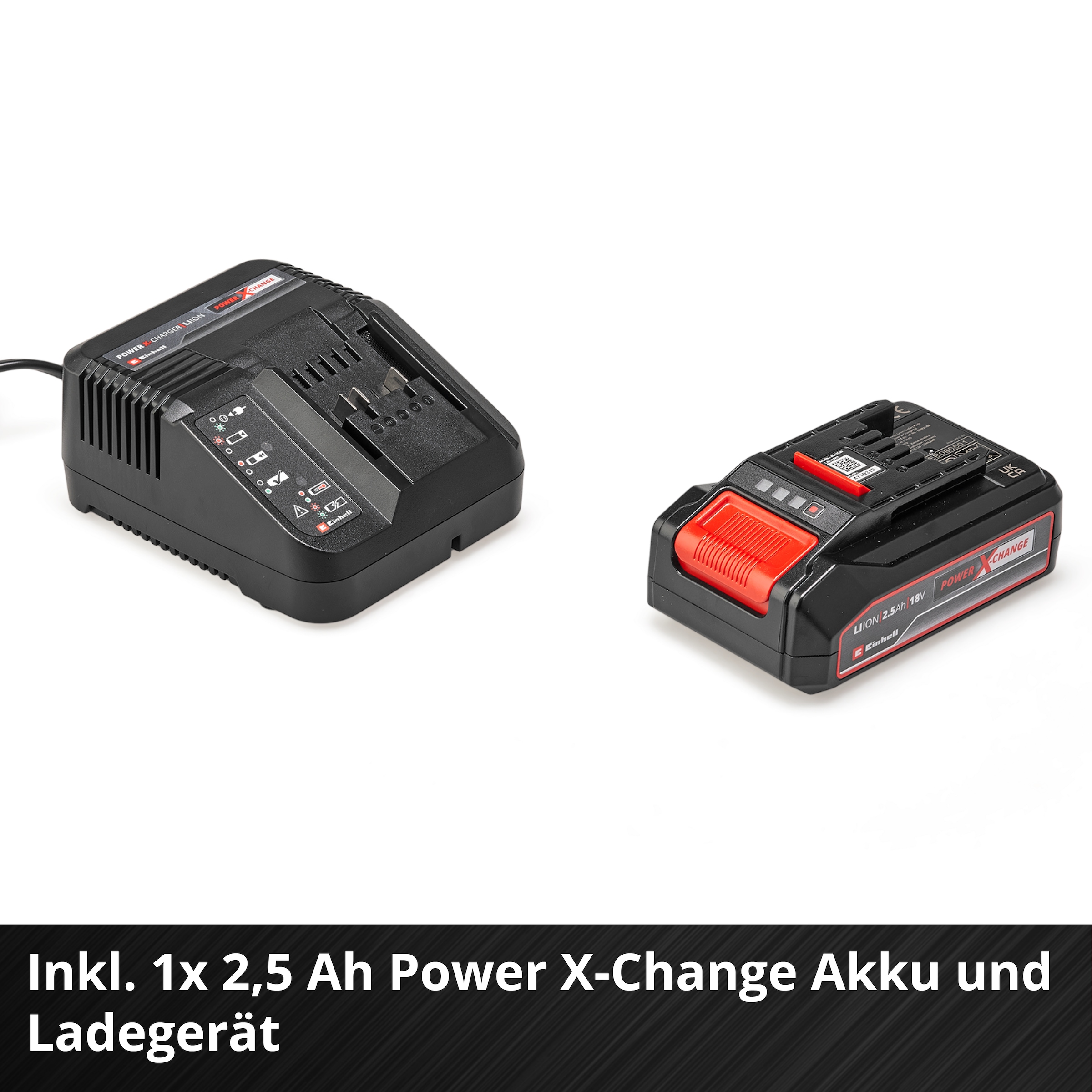 Einhell Akku-Heckenschere »GC-CH 1855/1 Li Kit«, (Set), mit Akku 18V/2,5 Ah und Schnellladegerät
